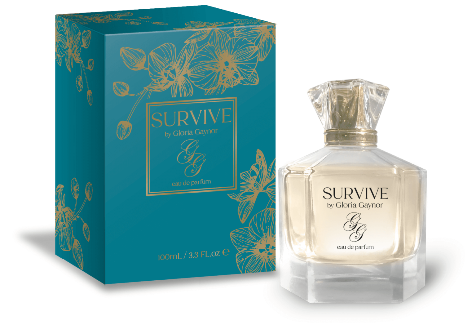 SURVIVE eau de parfum by Gloria Gaynor and Flowering Pharmacy by Best Clean Beauty