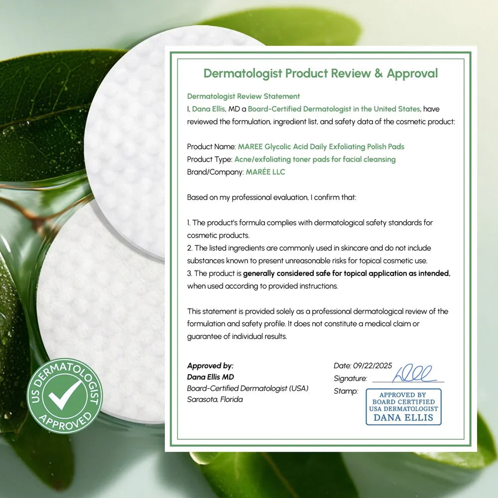 Glycolic Acid Exfoliating Pads by Maree