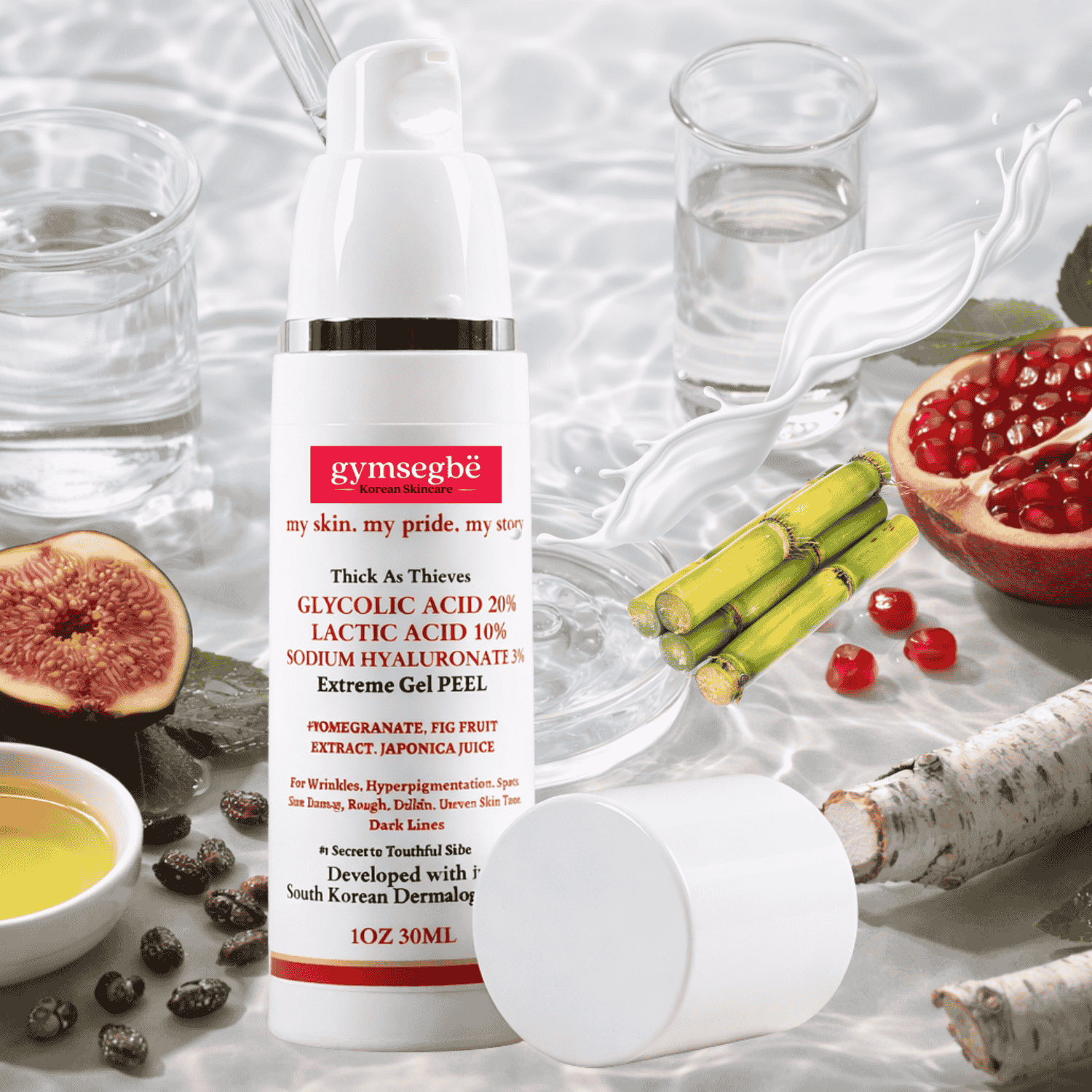 Thick As Thieves Pure Glycolic Acid Lactic Acid Extreme Gel Peel - 30ml by gymsegbë