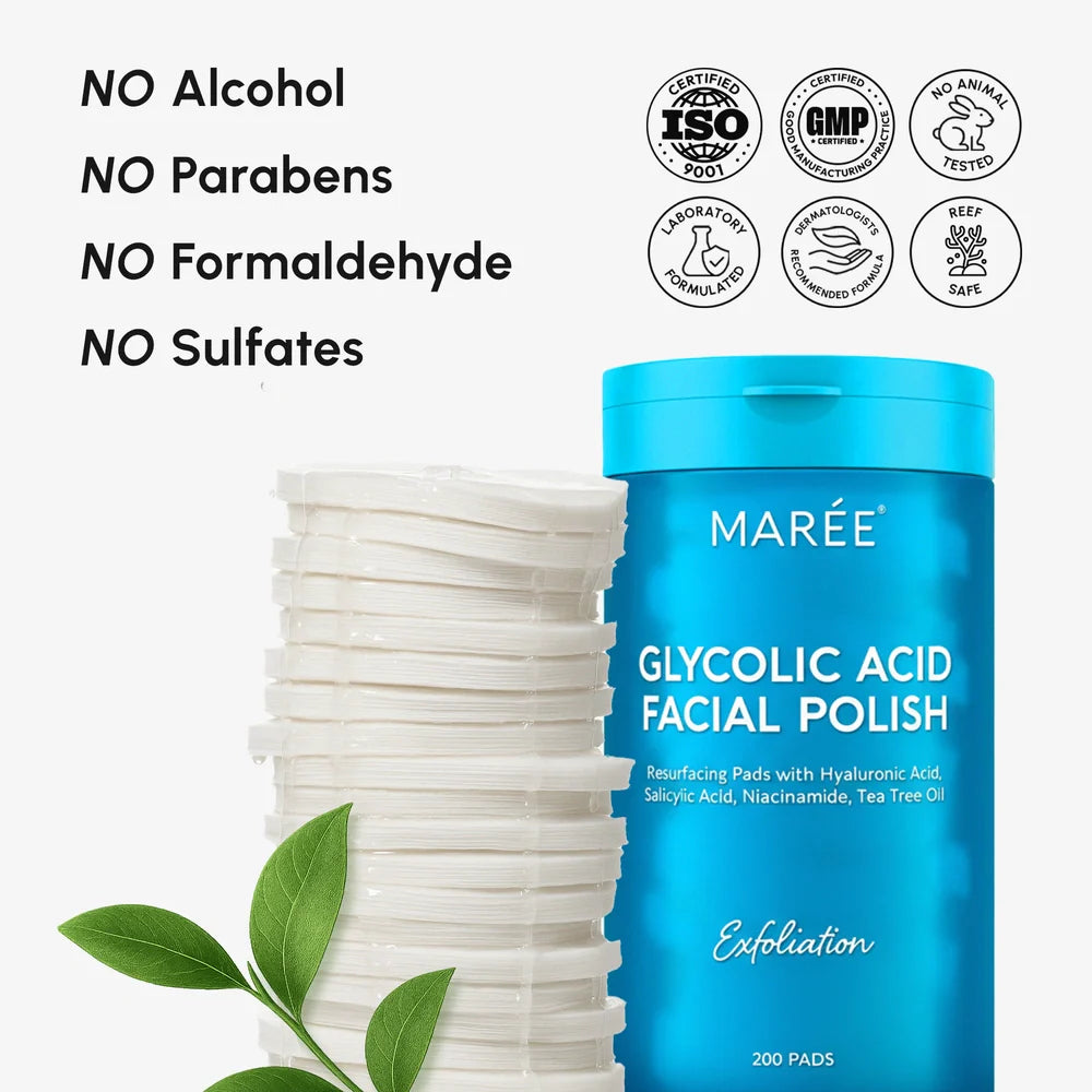 Glycolic Acid Pads 200 PCS by Maree
