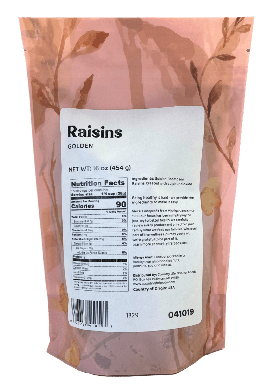 Raisins, Golden by Country Life Natural Foods
