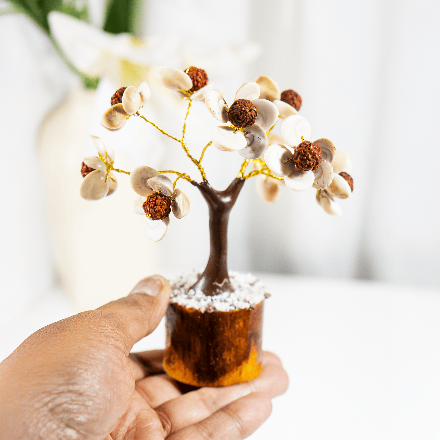 54Beads Gomati Chakra With Rudraksha Tree|Gomati Chakra Tree DestGlow