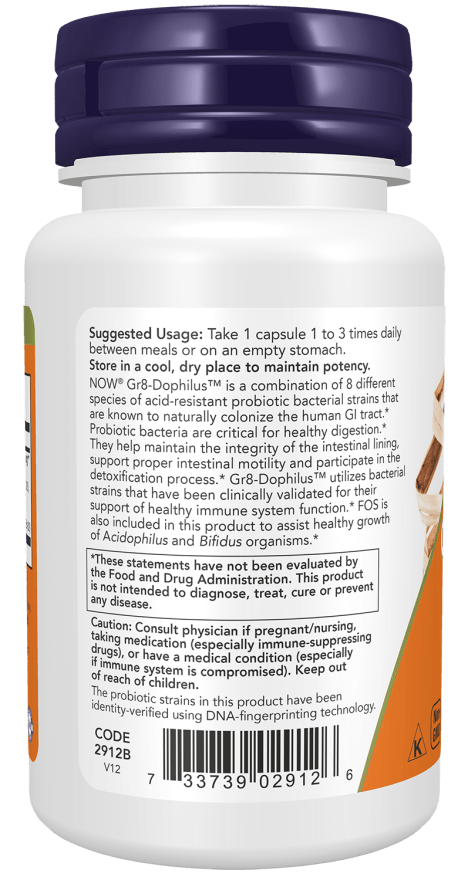 Gr8-Dophilus™ Veg Capsules - Probiotics by Country Life Natural Foods