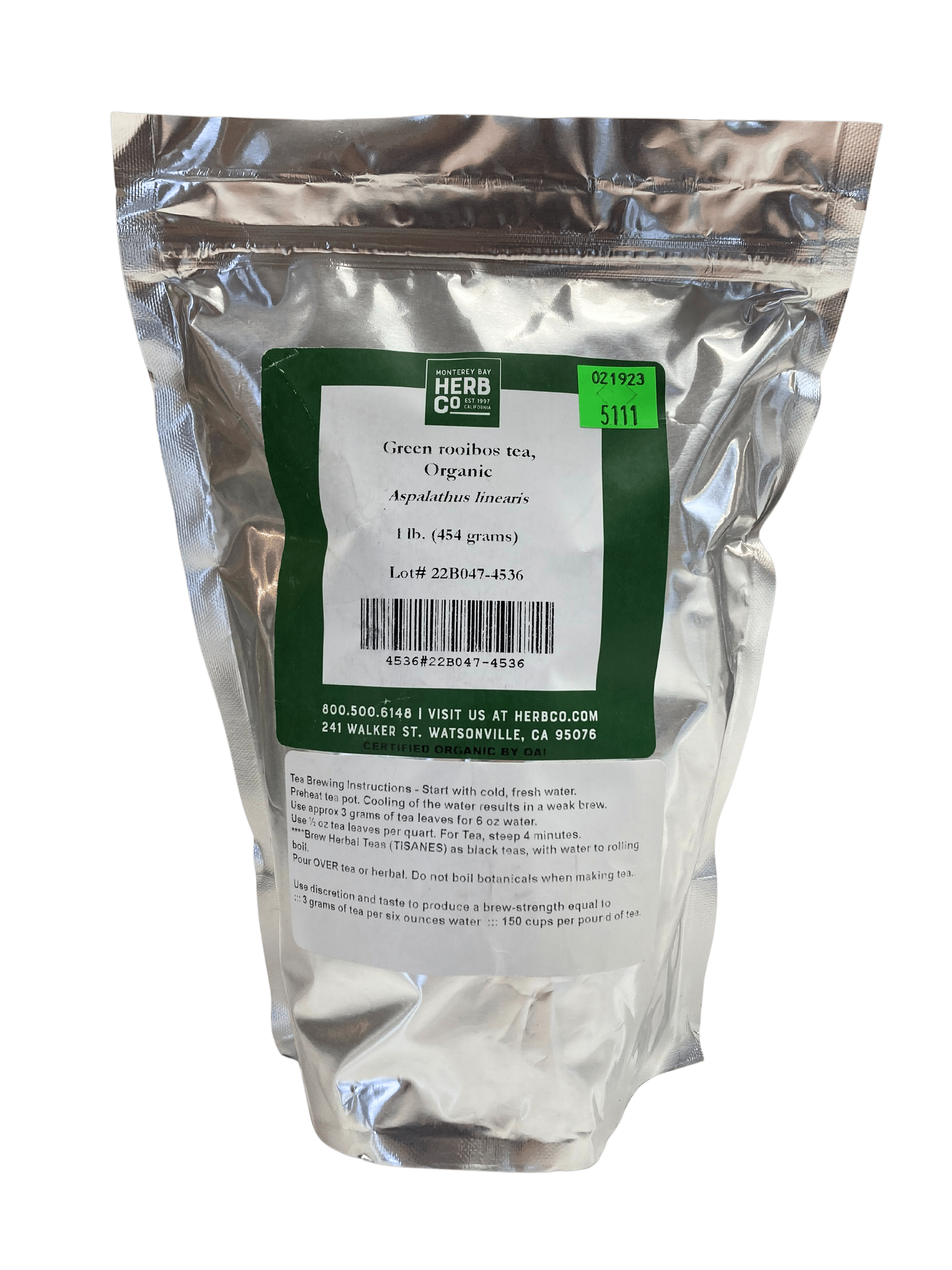 Rooibos Tea, Green, Organic by Country Life Natural Foods