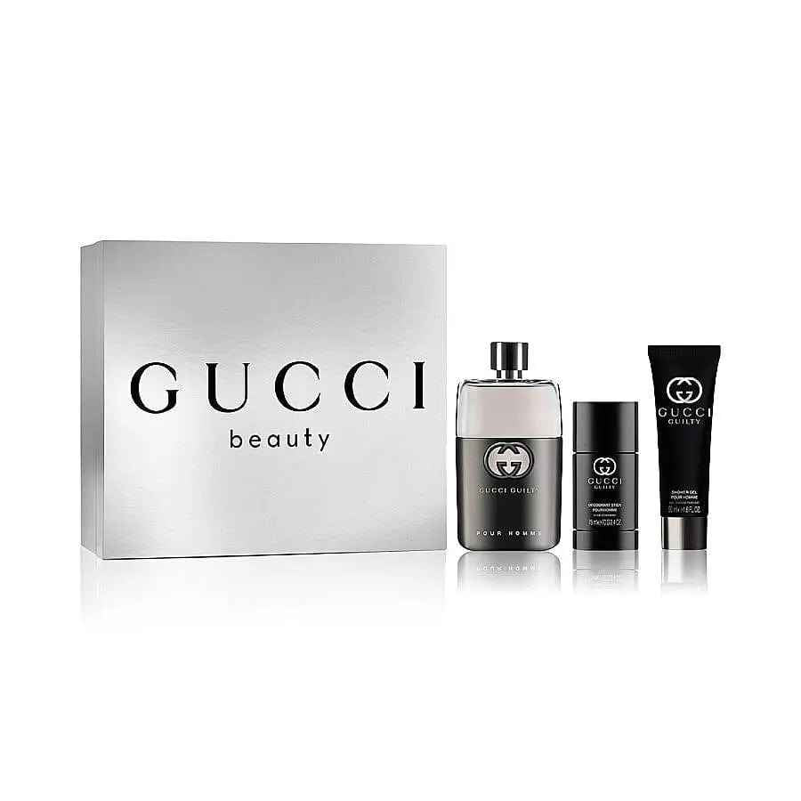 Guilty By Gucci For Men EDT Spray (3pc Gift Set) - DestGlow