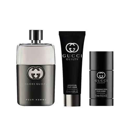 Guilty By Gucci For Men EDT Spray (3pc Gift Set)