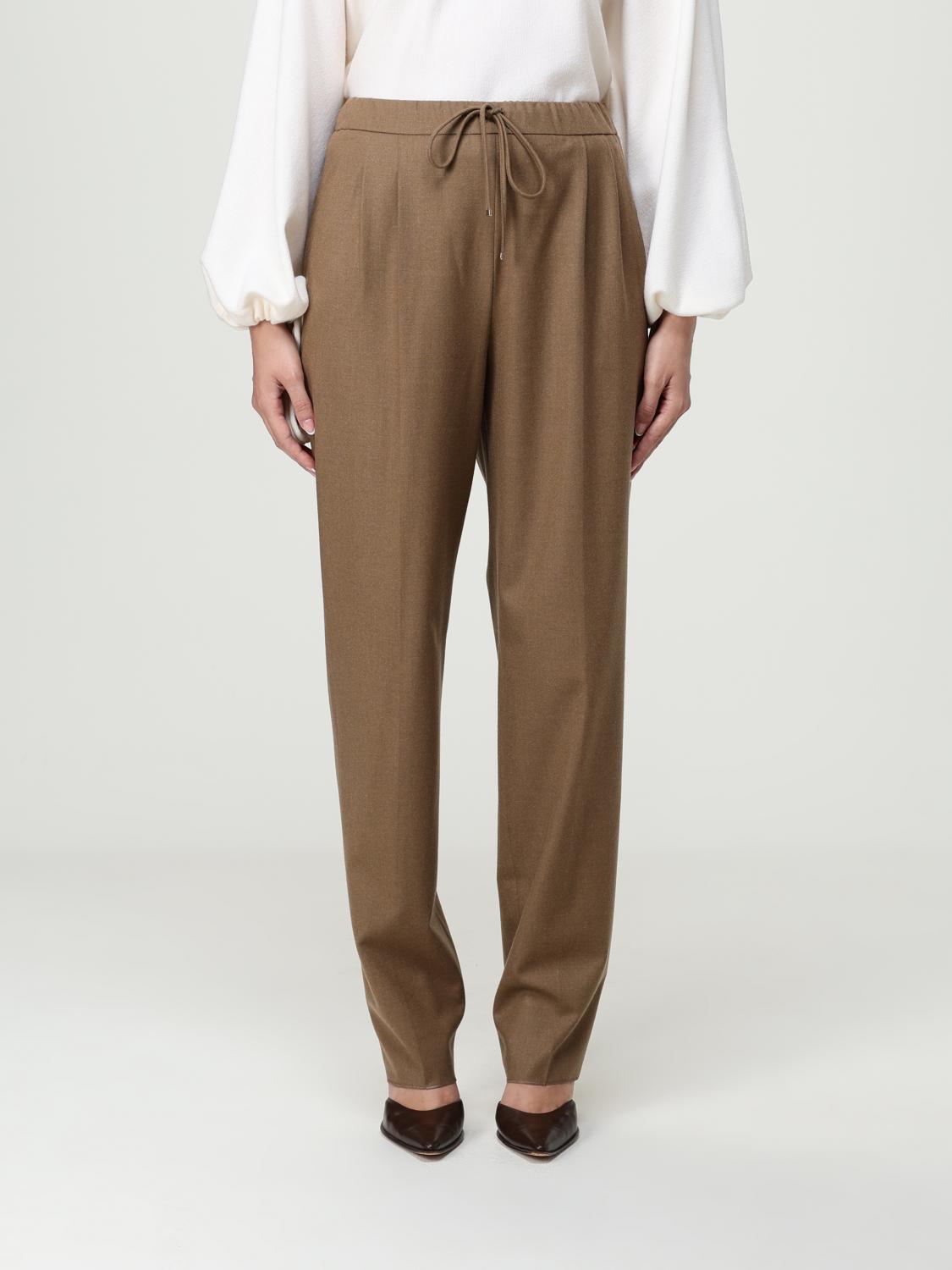 Max Mara Pants Woman Brown DestGlow