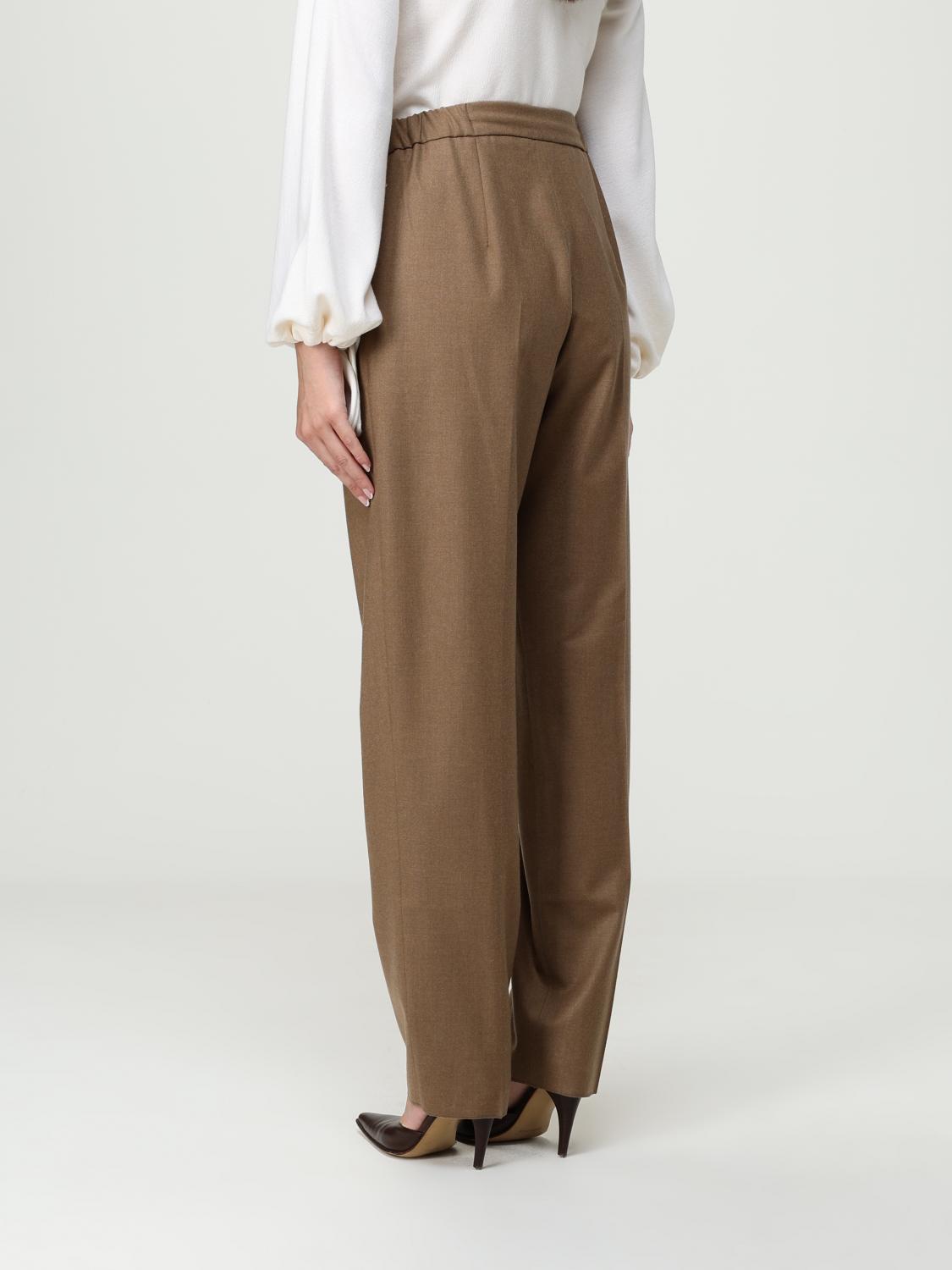 Max Mara Pants Woman Brown DestGlow