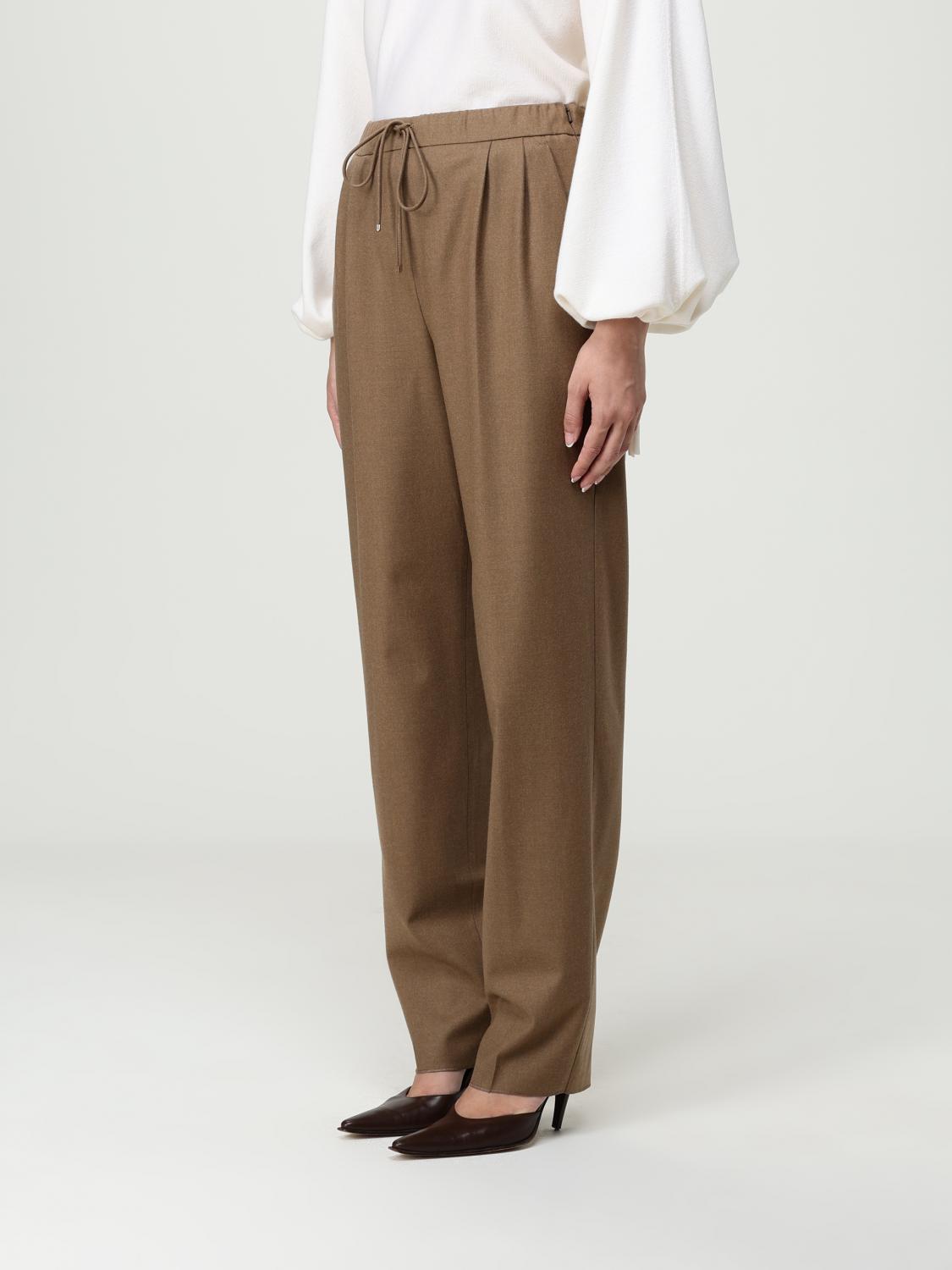 Max Mara Pants Woman Brown DestGlow