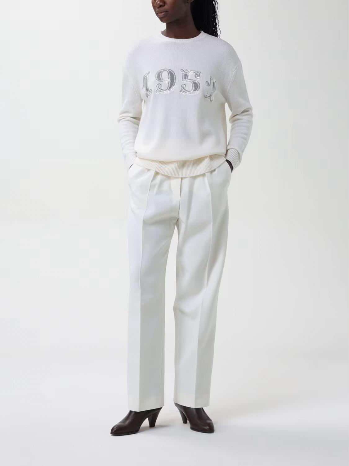 Max Mara Sweater Woman Yellow Cream