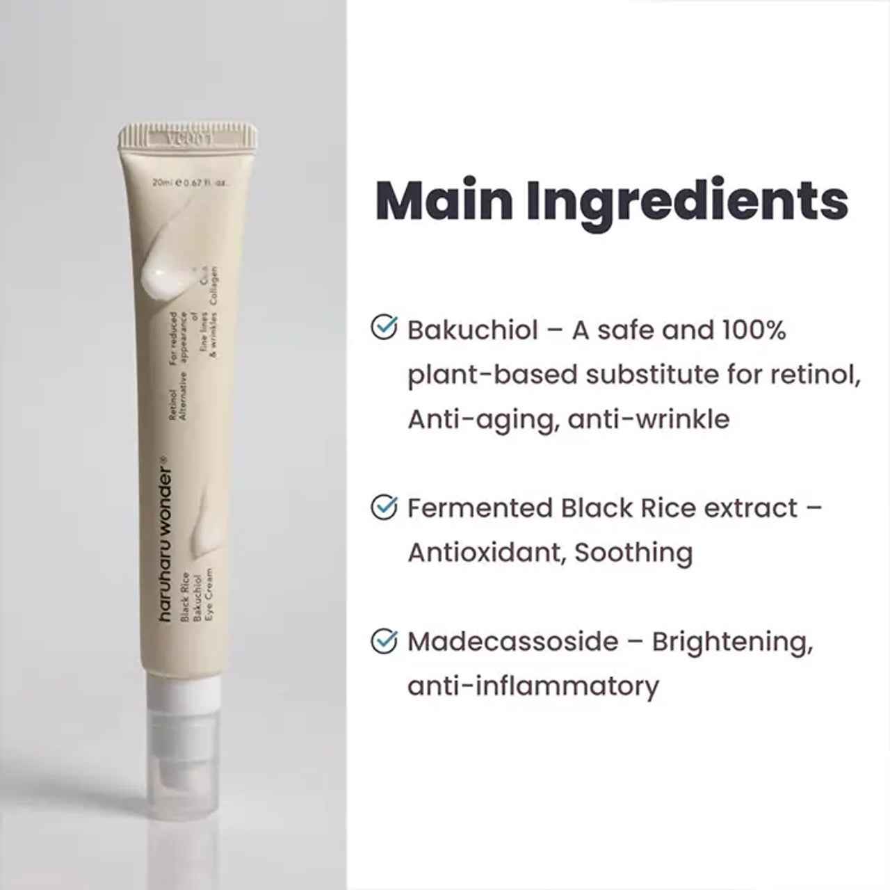 Haruharu Wonder Black Rice Bakuchiol Eye Cream