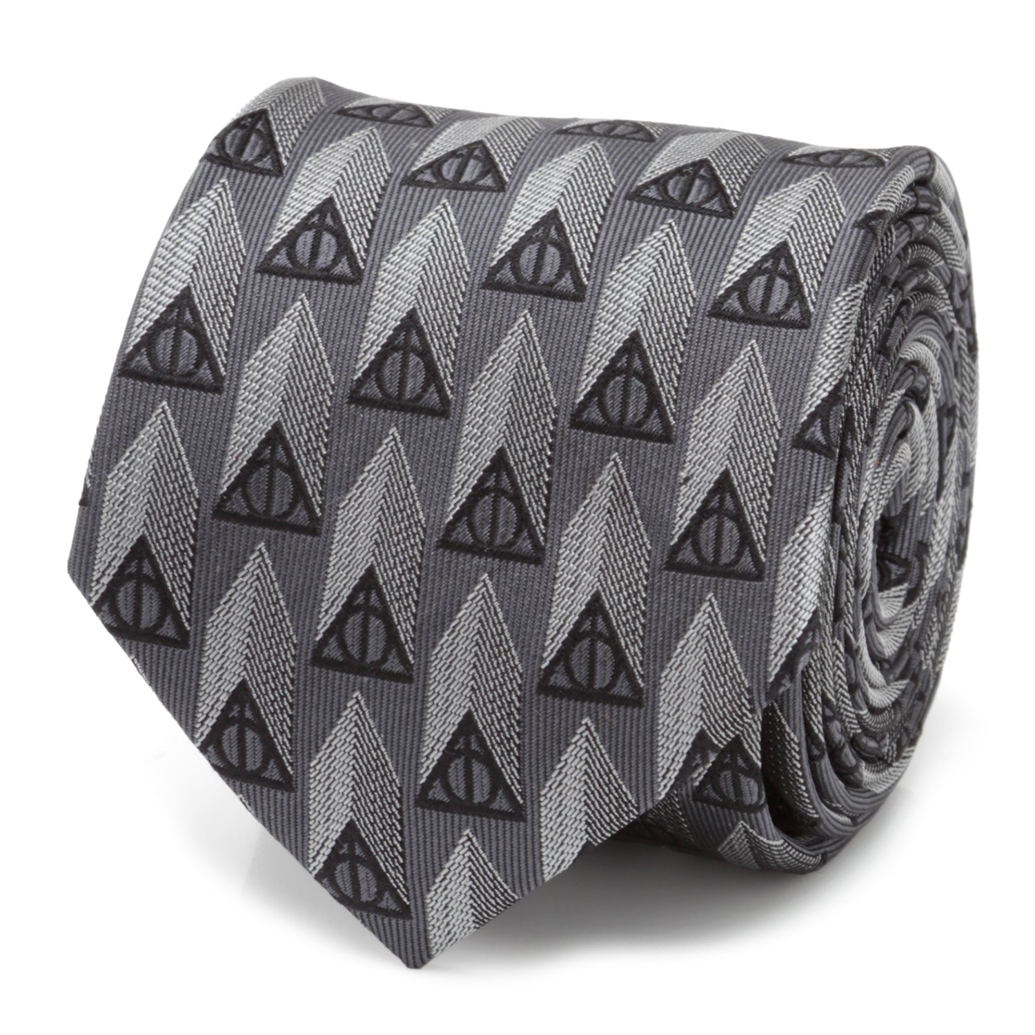Harry Potter Deathly Hallows Gray Necktie Gift Set by Cufflinks.com