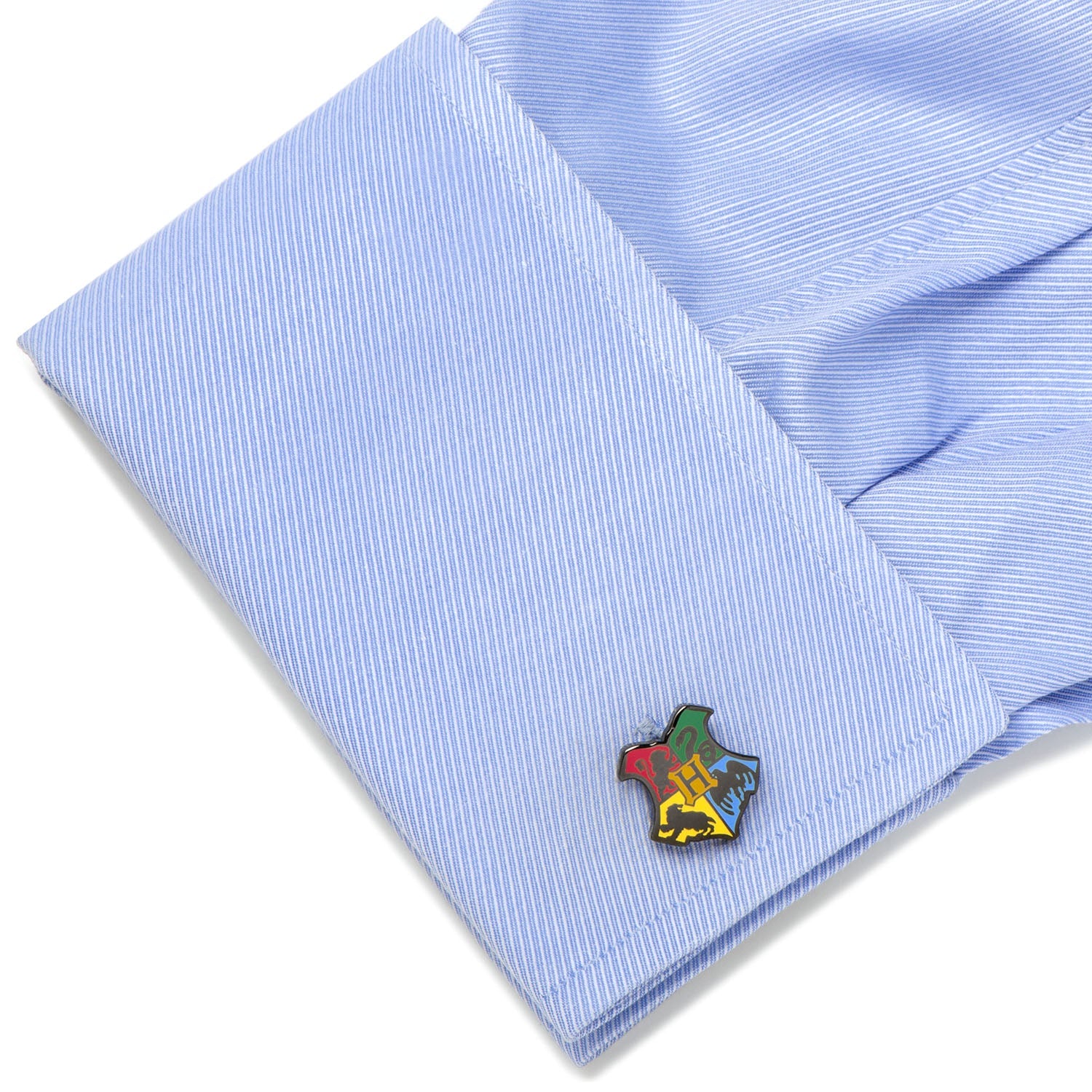 Harry Potter Hogwarts Shield Cufflinks by Cufflinks.com