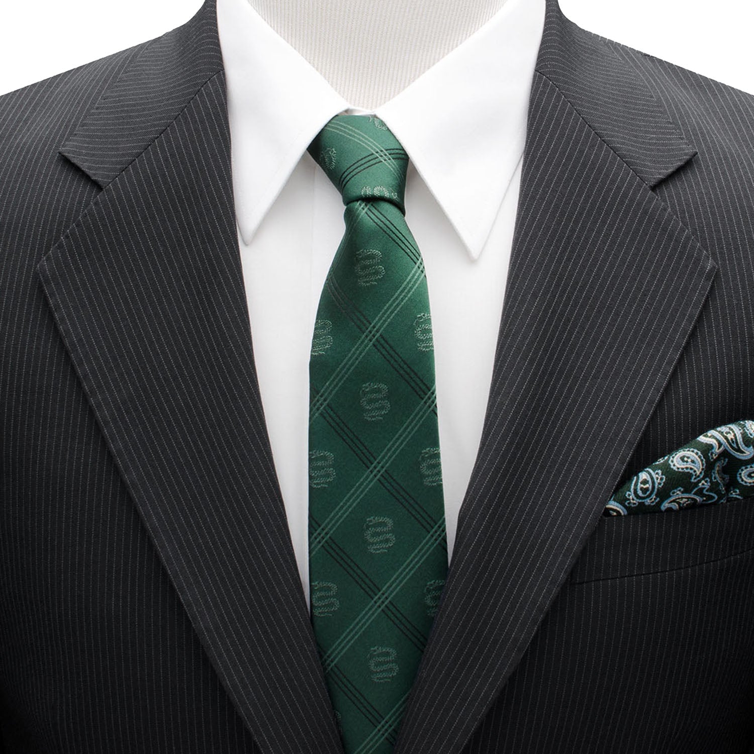 Harry Potter Slytherin Plaid Tie by Cufflinks.com