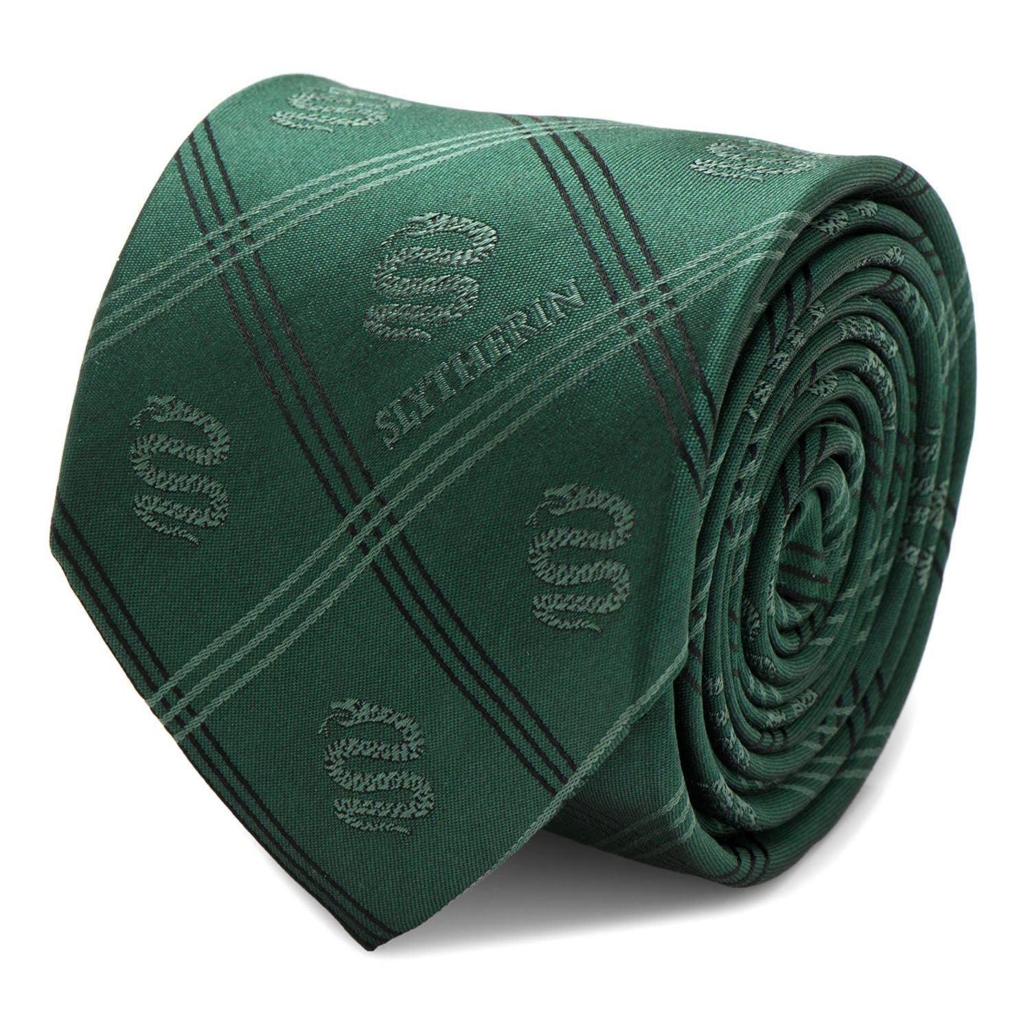 Harry Potter Slytherin Plaid Tie by Cufflinks.com