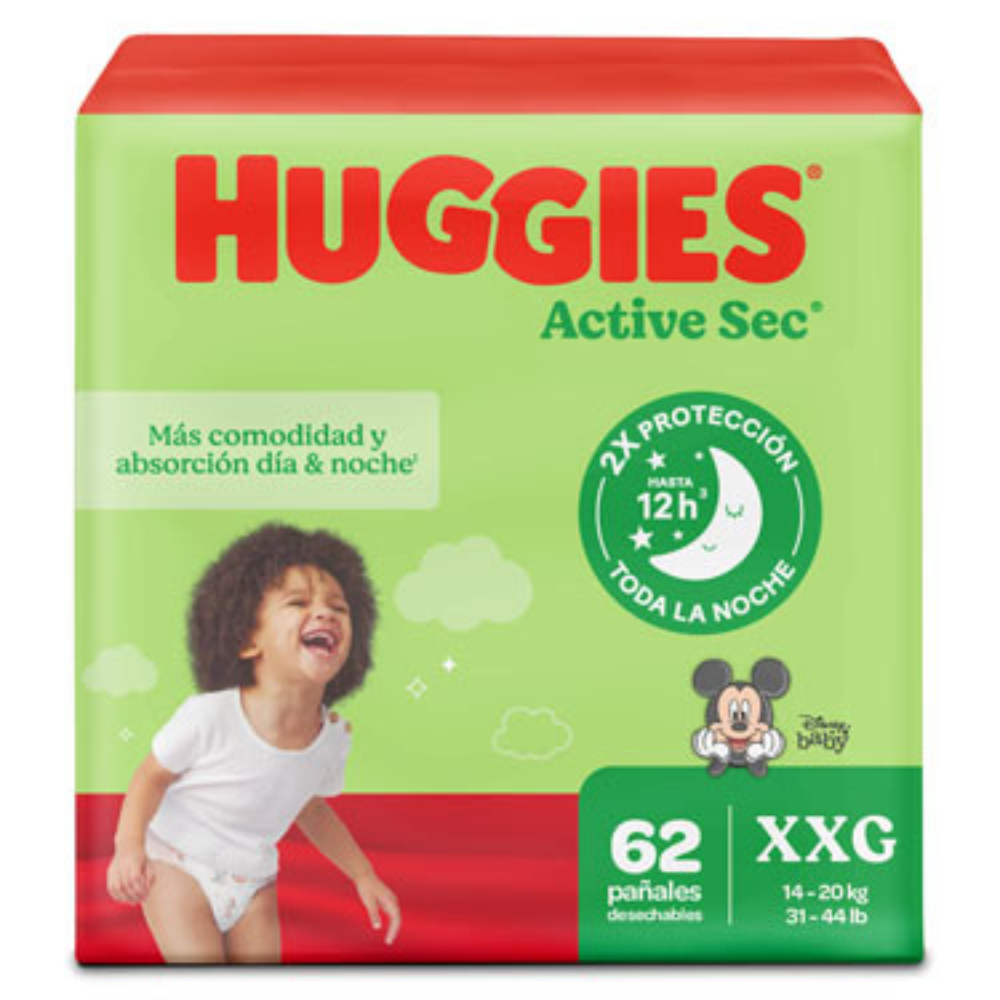 HUGGIES Little Movers Active Sec Diapers, Size 5 DestGlow