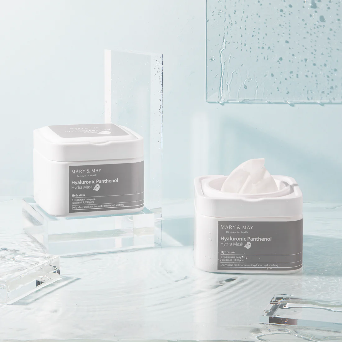 MARY & MAY - Hyaluronic Panthenol Hydra Mask 30pcs by HanBeauty