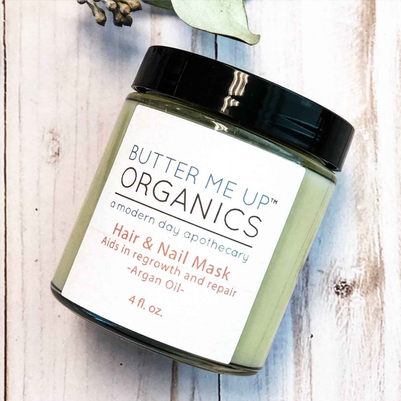 Hair & Nail Mask for long hair growth and healthy nails by Butter Me Up Organics