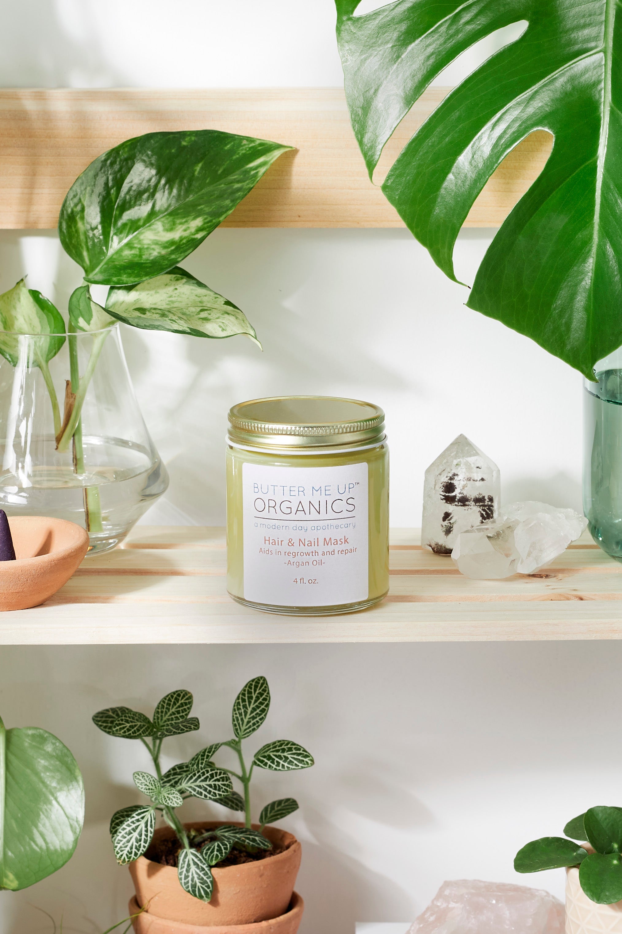 Hair & Nail Mask for long hair growth and healthy nails by Butter Me Up Organics