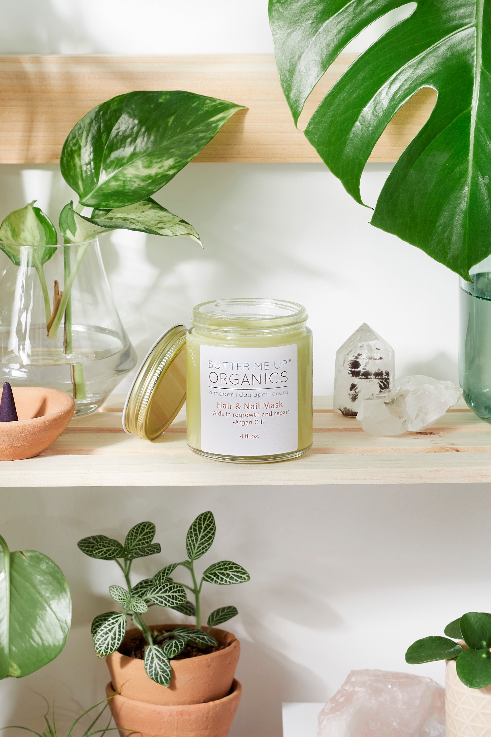 Hair & Nail Mask for long hair growth and healthy nails by Butter Me Up Organics