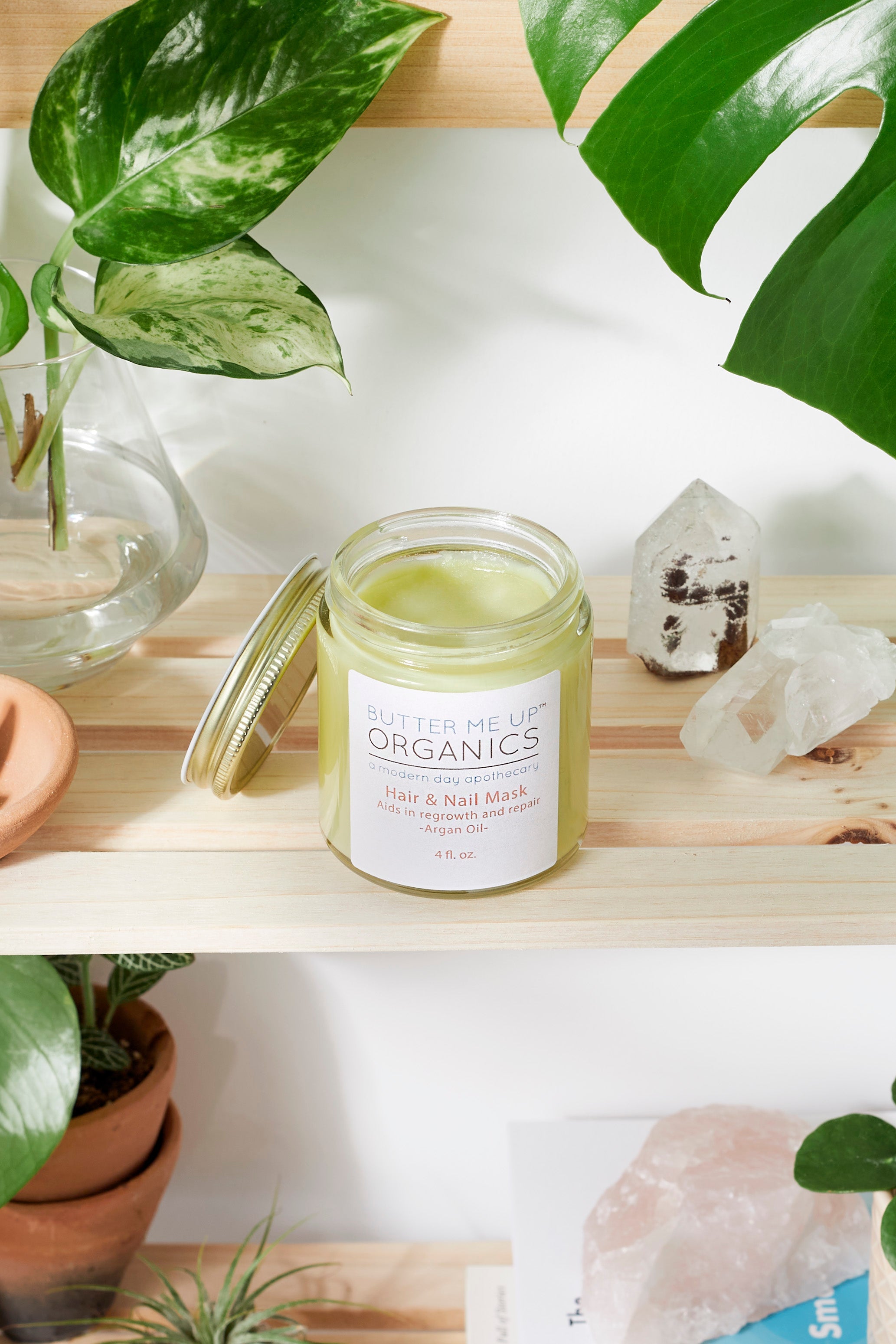 Hair & Nail Mask for long hair growth and healthy nails by Butter Me Up Organics