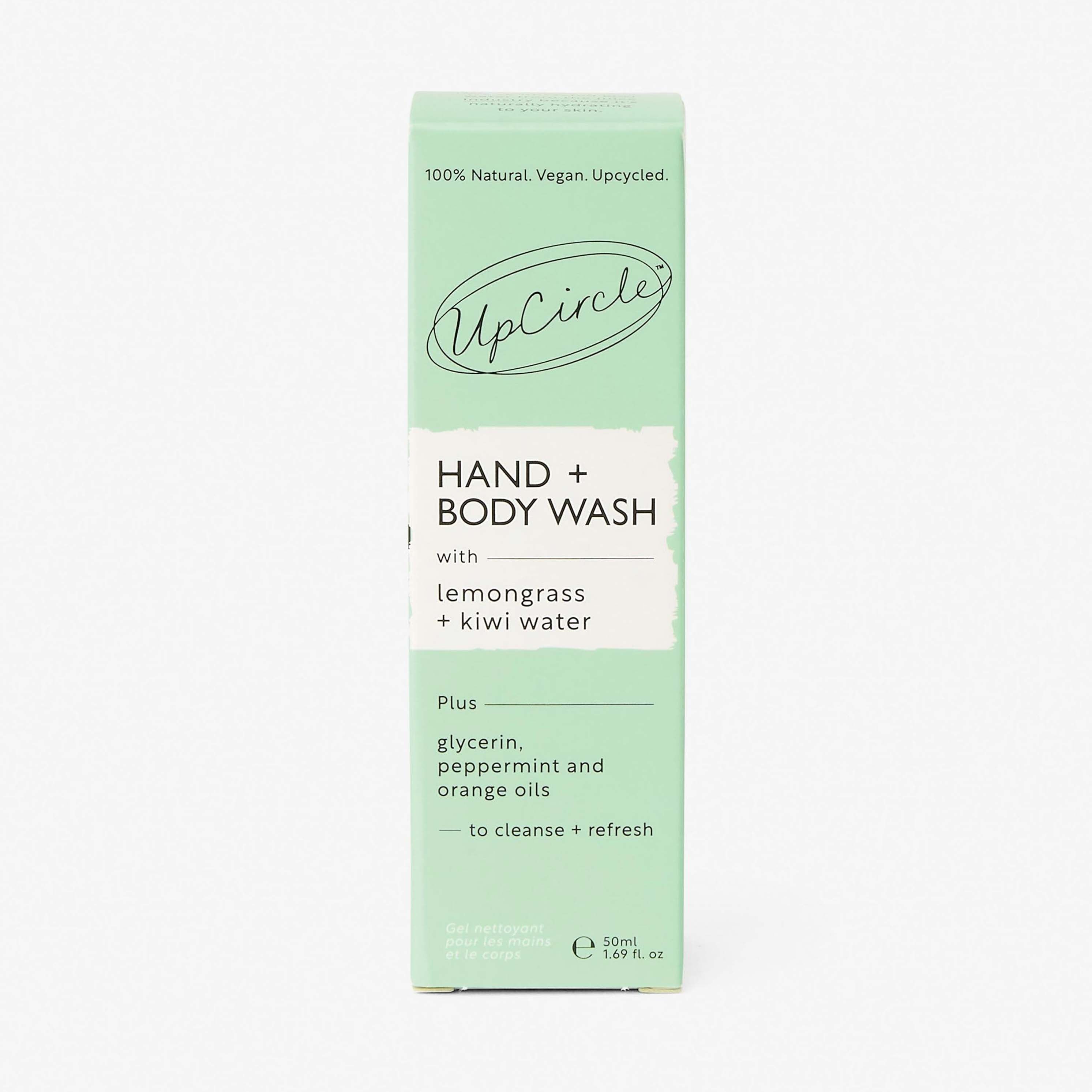 Natural Hand + Body Wash with Lemongrass - Travel Size by UpCircle