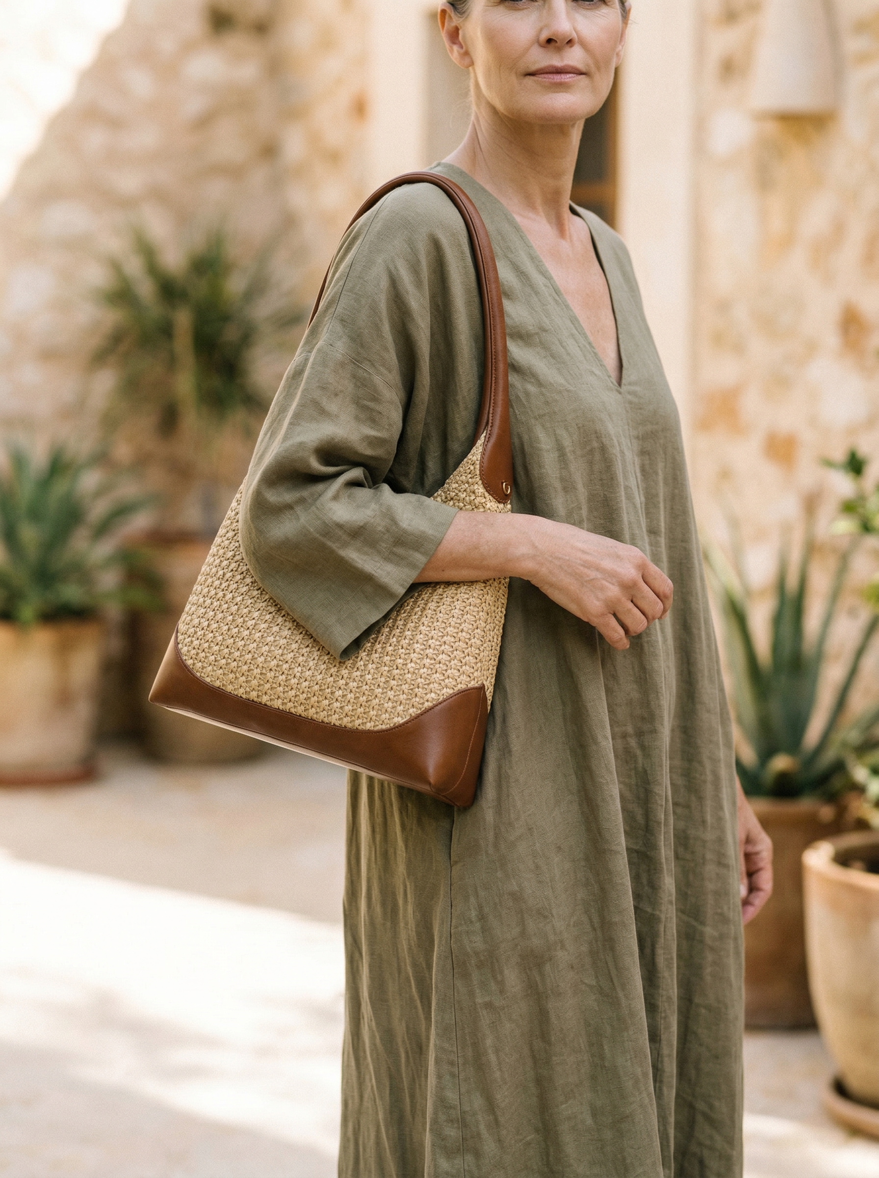 Artisanal Handwoven Colorblock Bucket Bag for Effortless Coastal Style DestGlow