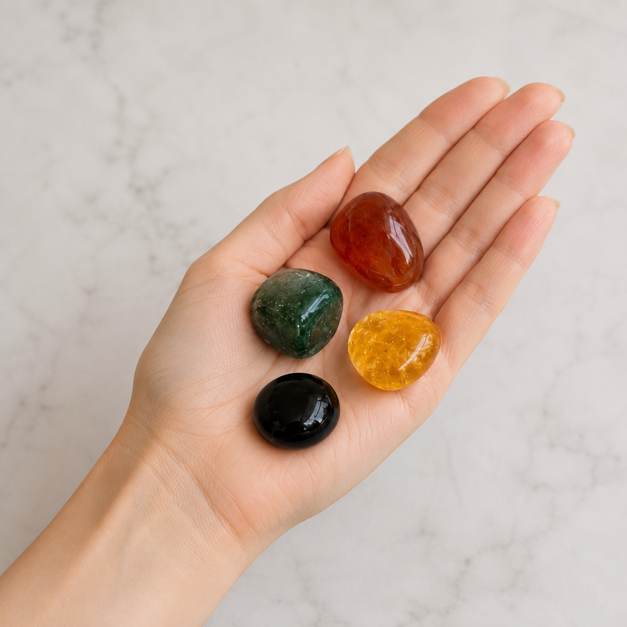 Promoting HAPPINESS Crystal Kit, Gemstone Tumble Kit, Happiness Crystal Gift Set