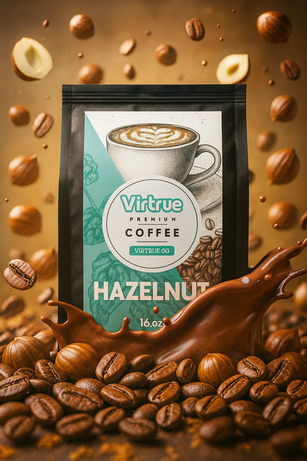Hazelnut Flavored Coffee – 16oz | Virtrue Premium