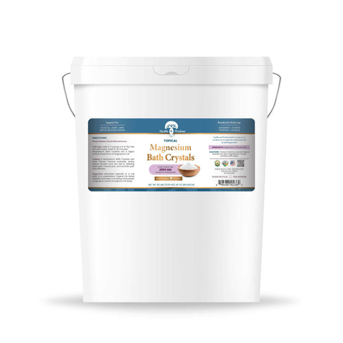 Magnesium Bath Crystals - Pure Magnesium Chloride Flakes for Relaxation & Muscle Relief