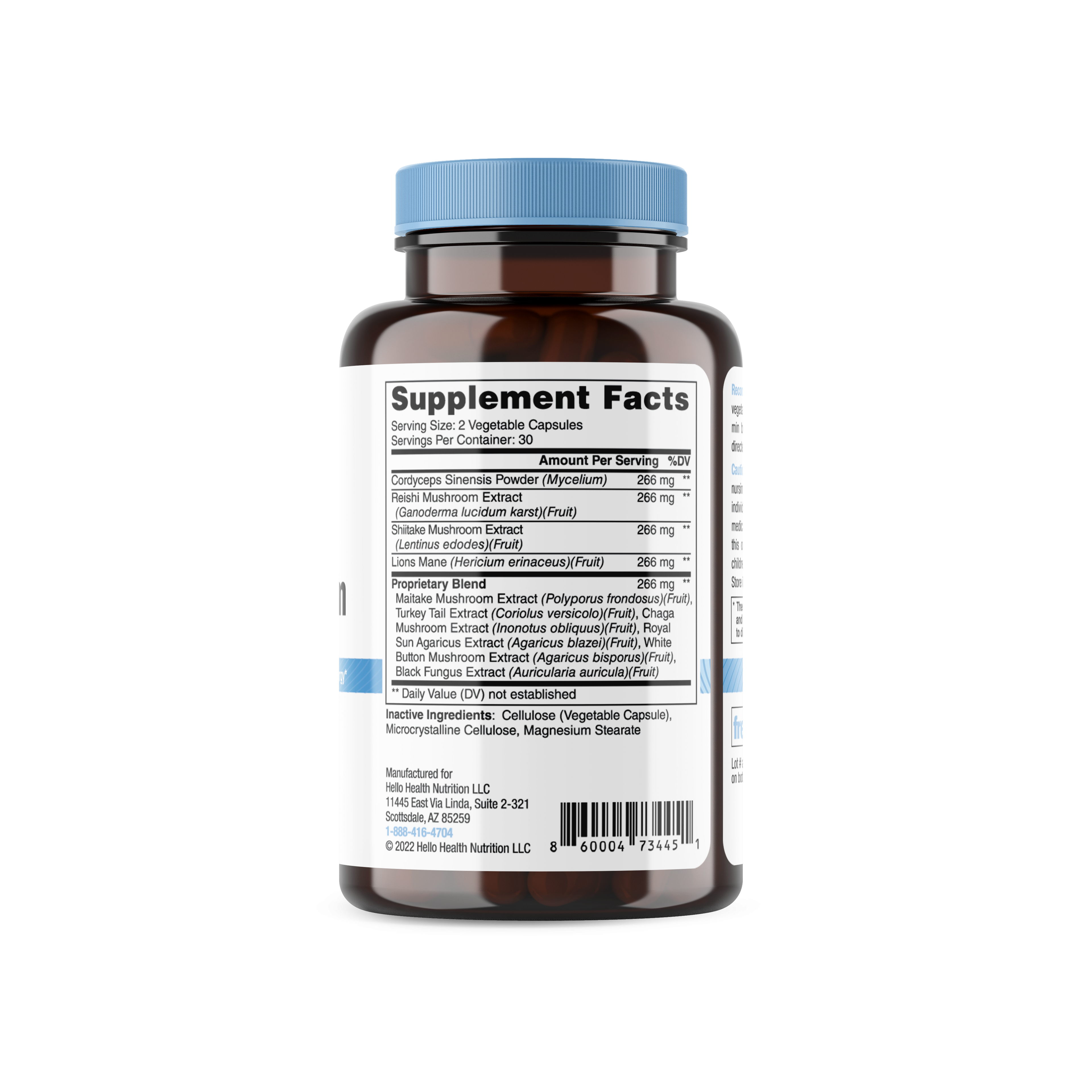 10-in-1 Mushroom Complex capsules DestGlow