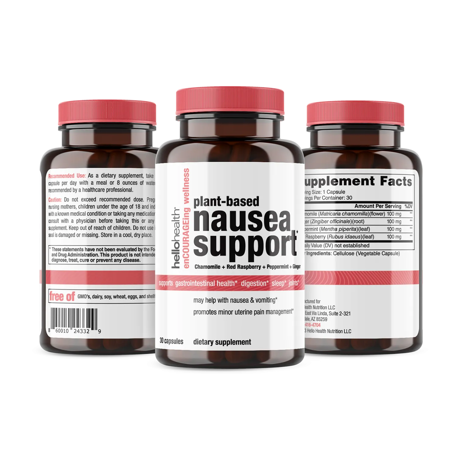 Plant-based Nausea Support by hellohealth