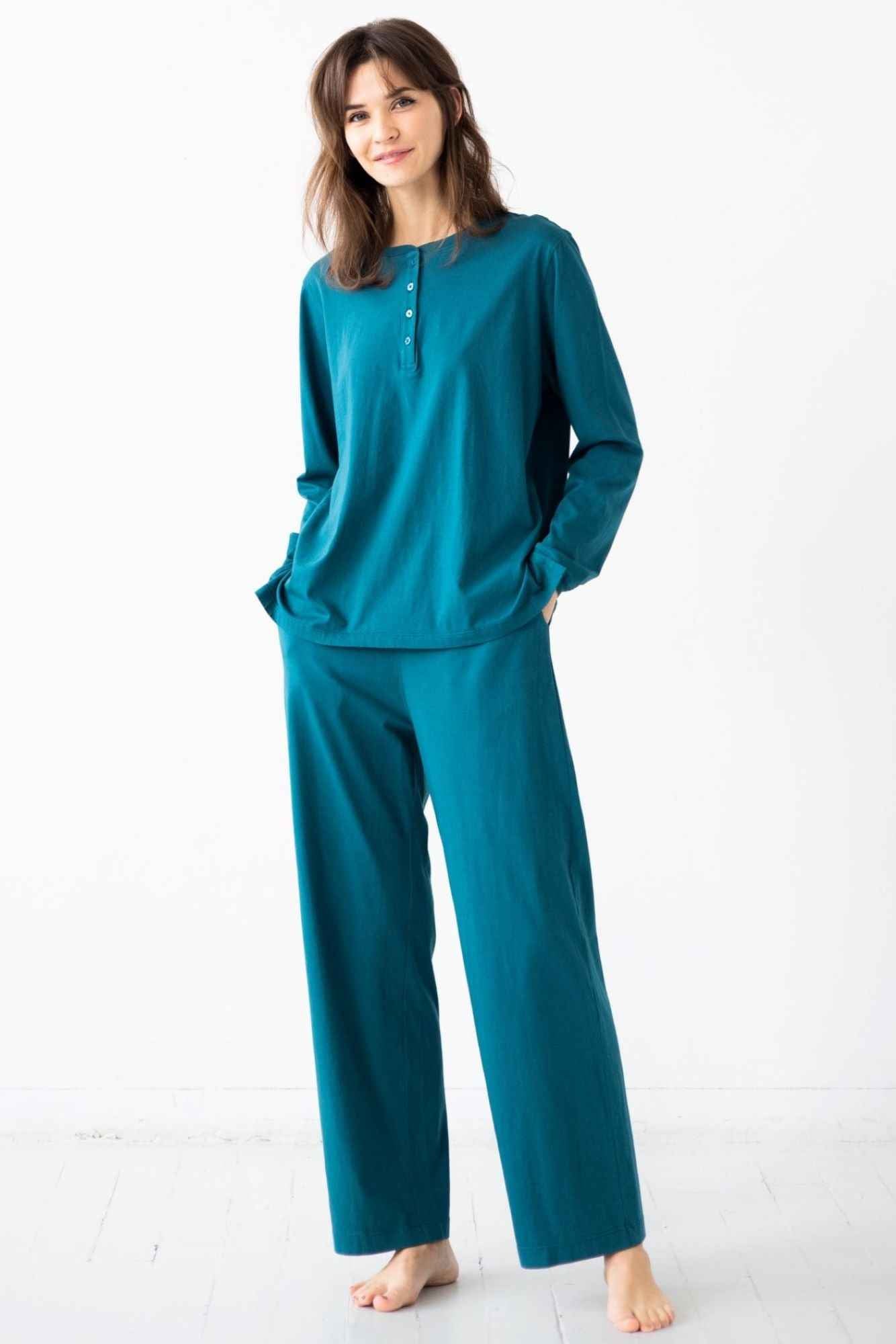 Straight Leg Pants in Pima Cotton