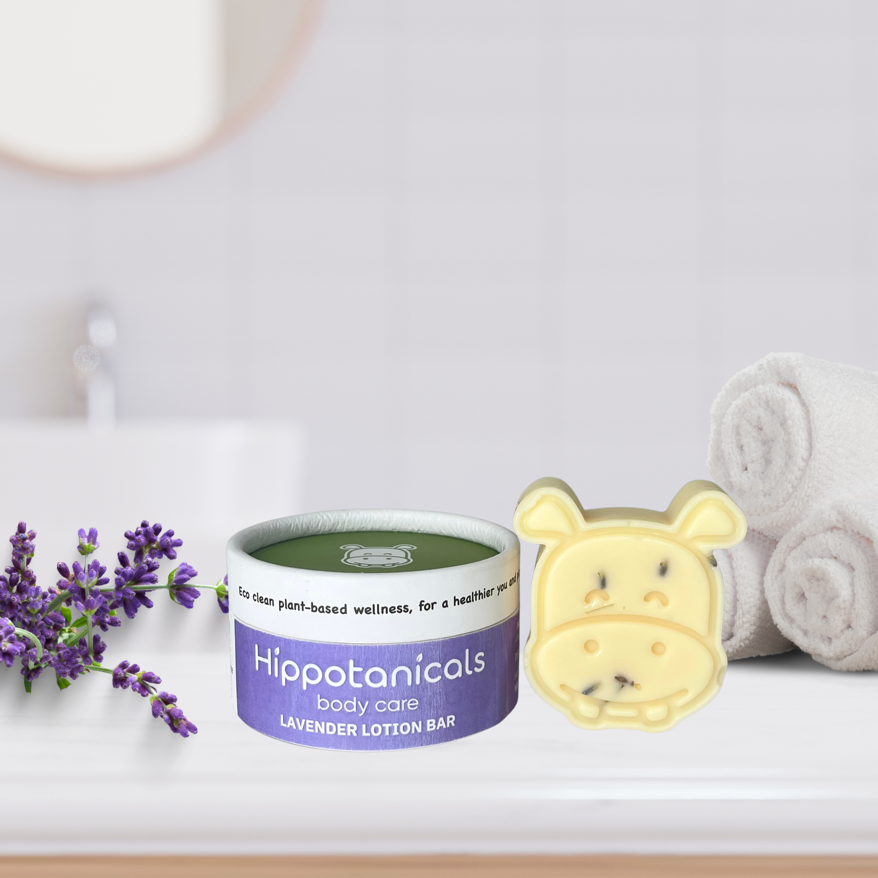 Hippo Head Shaped Lotion Bar