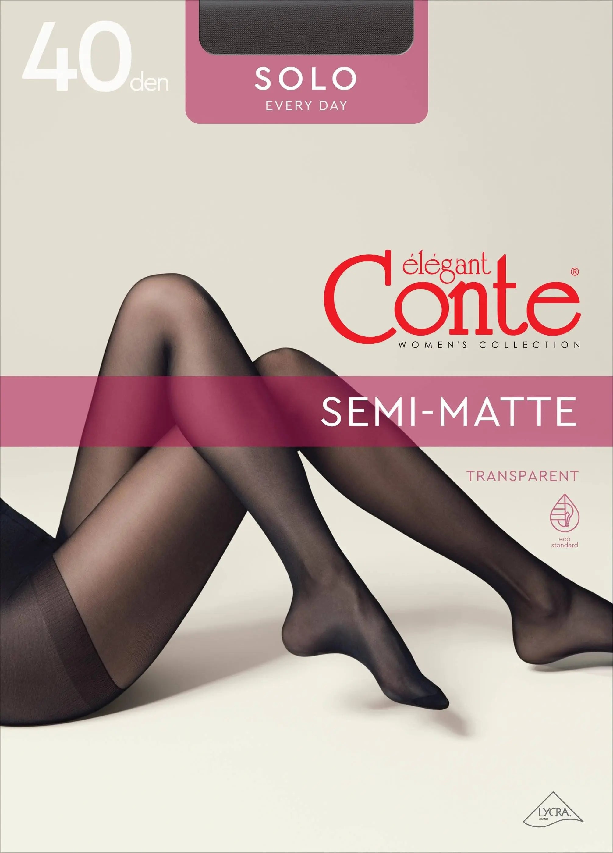 Tights Conte Solo 40 Den - Classic Pantyhose DestGlow