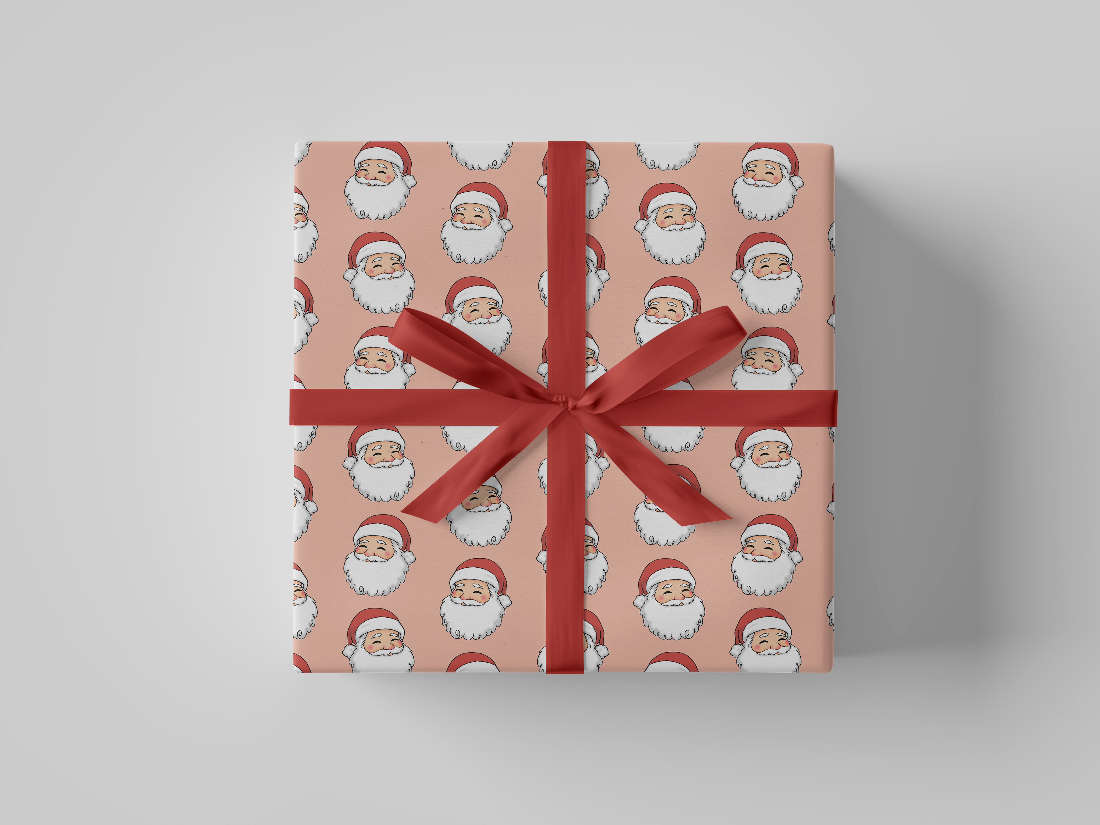 Holly Jolly Santa Gift Wrap by Deck & Adorn