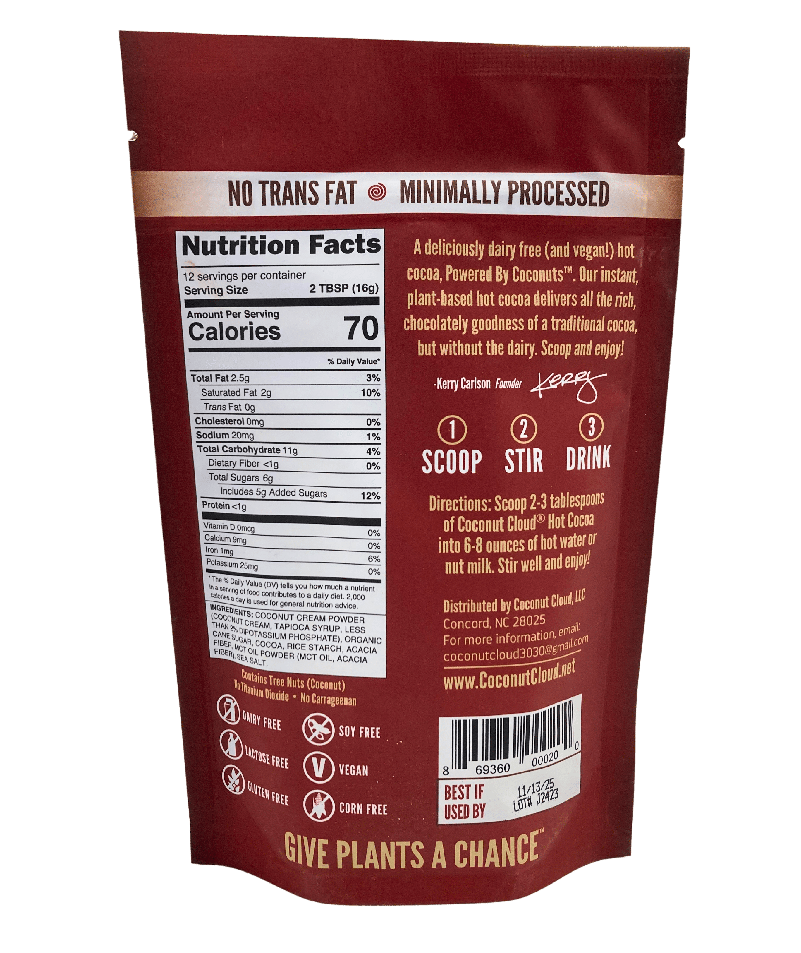 Hot Cocoa Beverage Mix, Instant, Vegan by Country Life Natural Foods