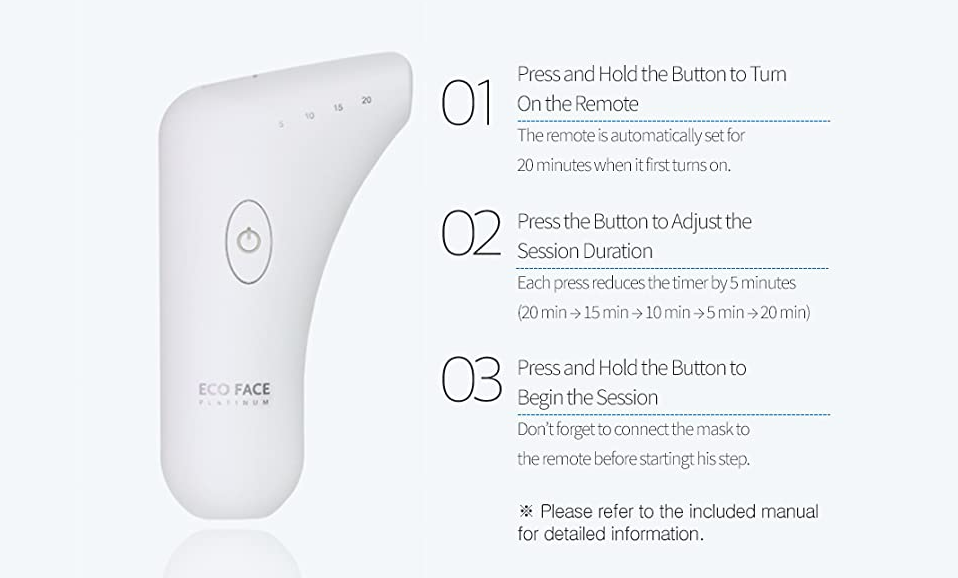Eco Face Platinum LED Mask (Pearl White) by ECO FACE PLATINUM