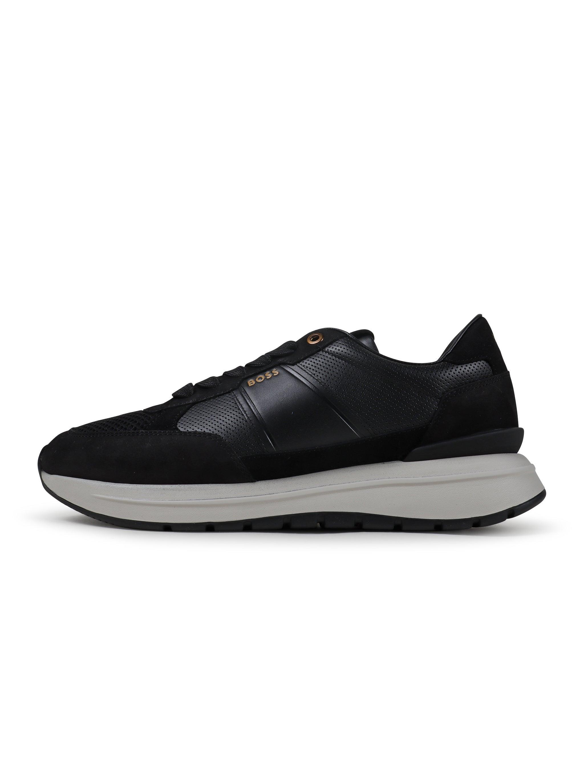 Hugo Boss Mens Jace Runn Shoes - Black by Denim Exchange