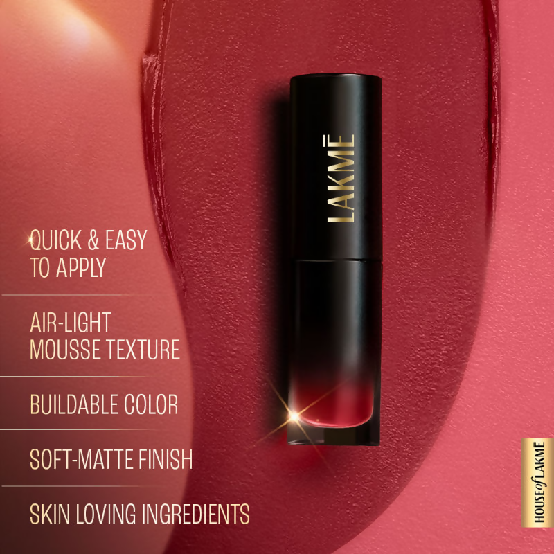 Lakme Xtraordin-Airy One-And-Done Lip, Eye & Cheek Tint - Crimson Kiss