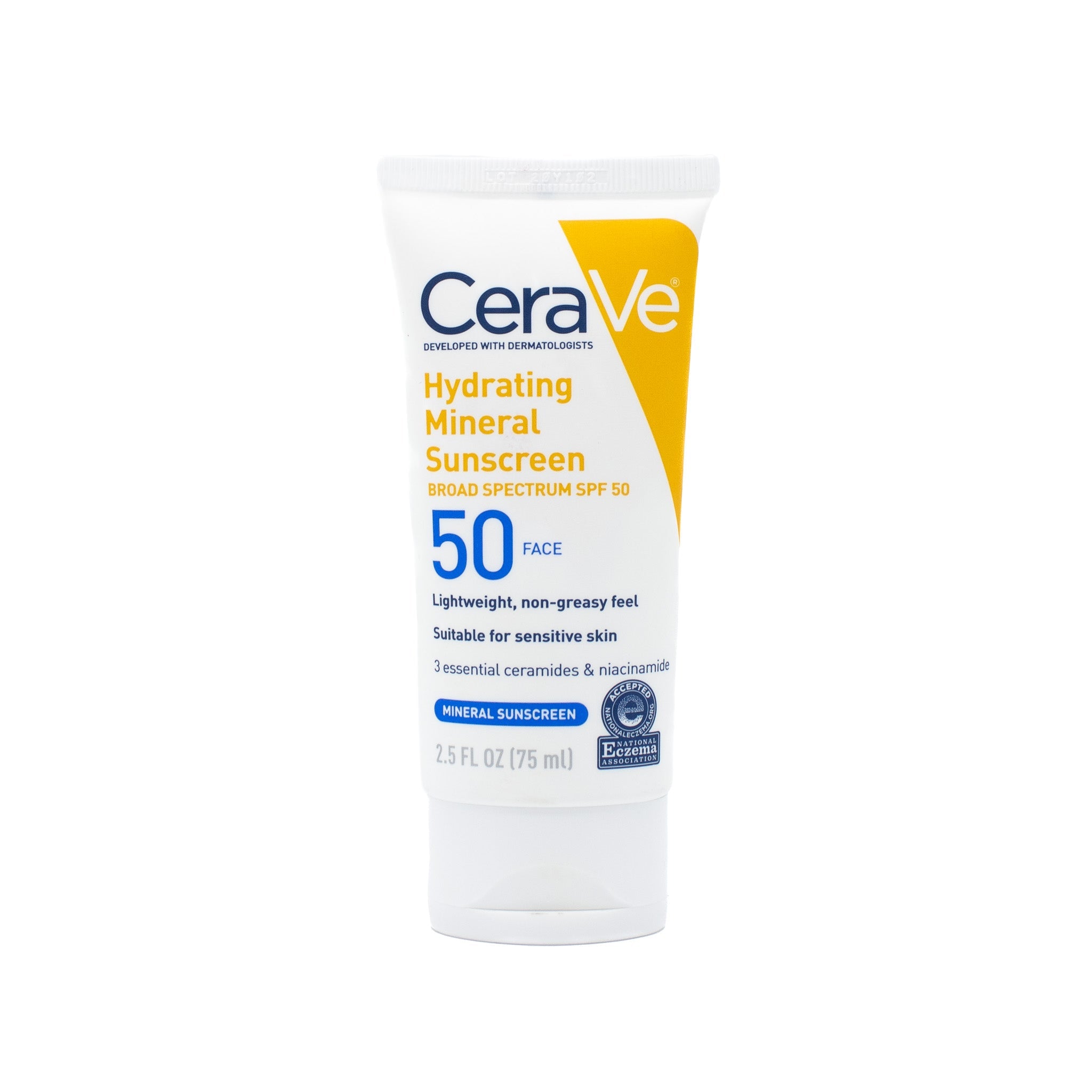 CeraVe Hydrating Mineral Sunscreen SPF50 Face 2.5oz - Imperfect Box DestGlow