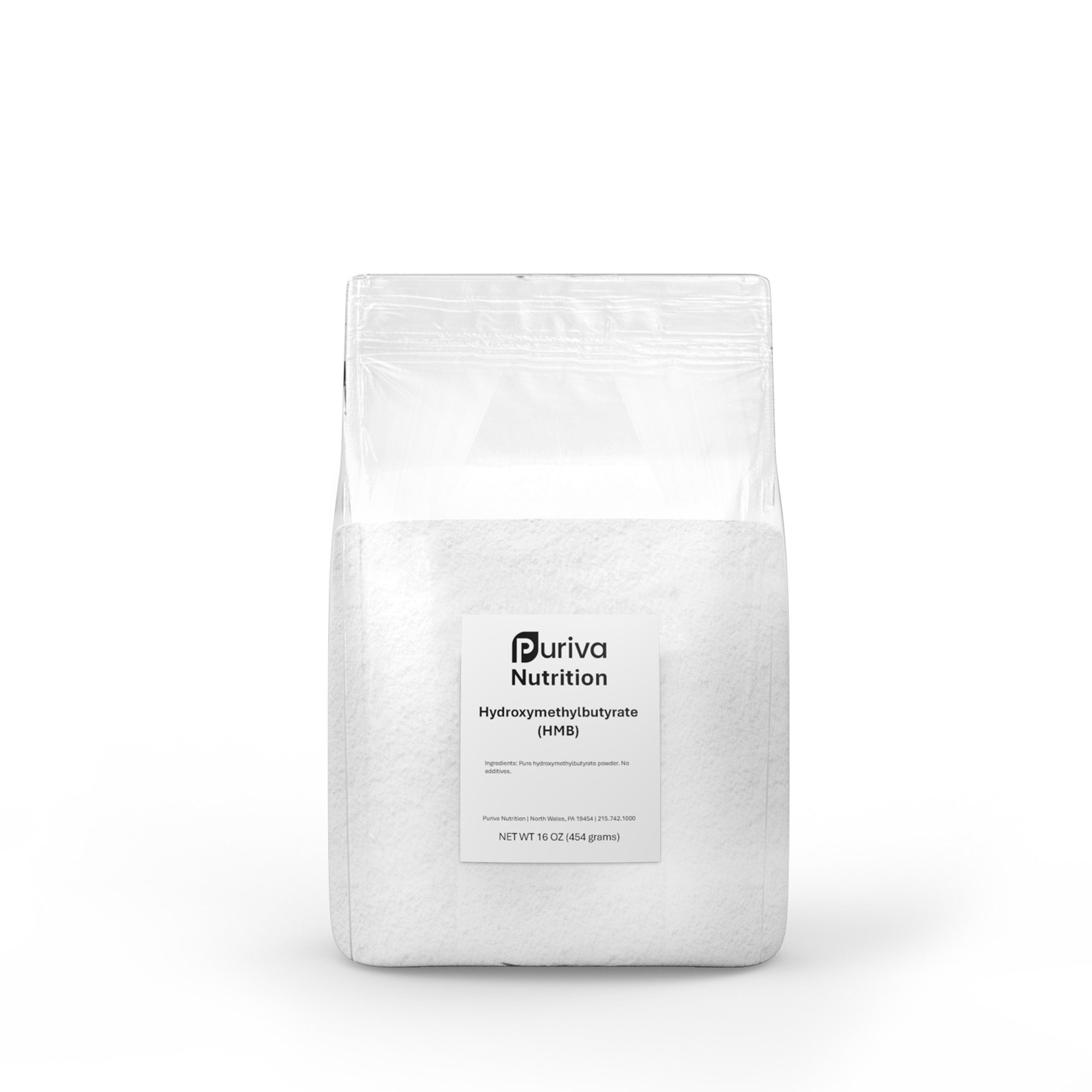 Hydroxymethylbutyrate (HMB) powder, 1 pound, Puriva Nutrition by Puriva Nutrition