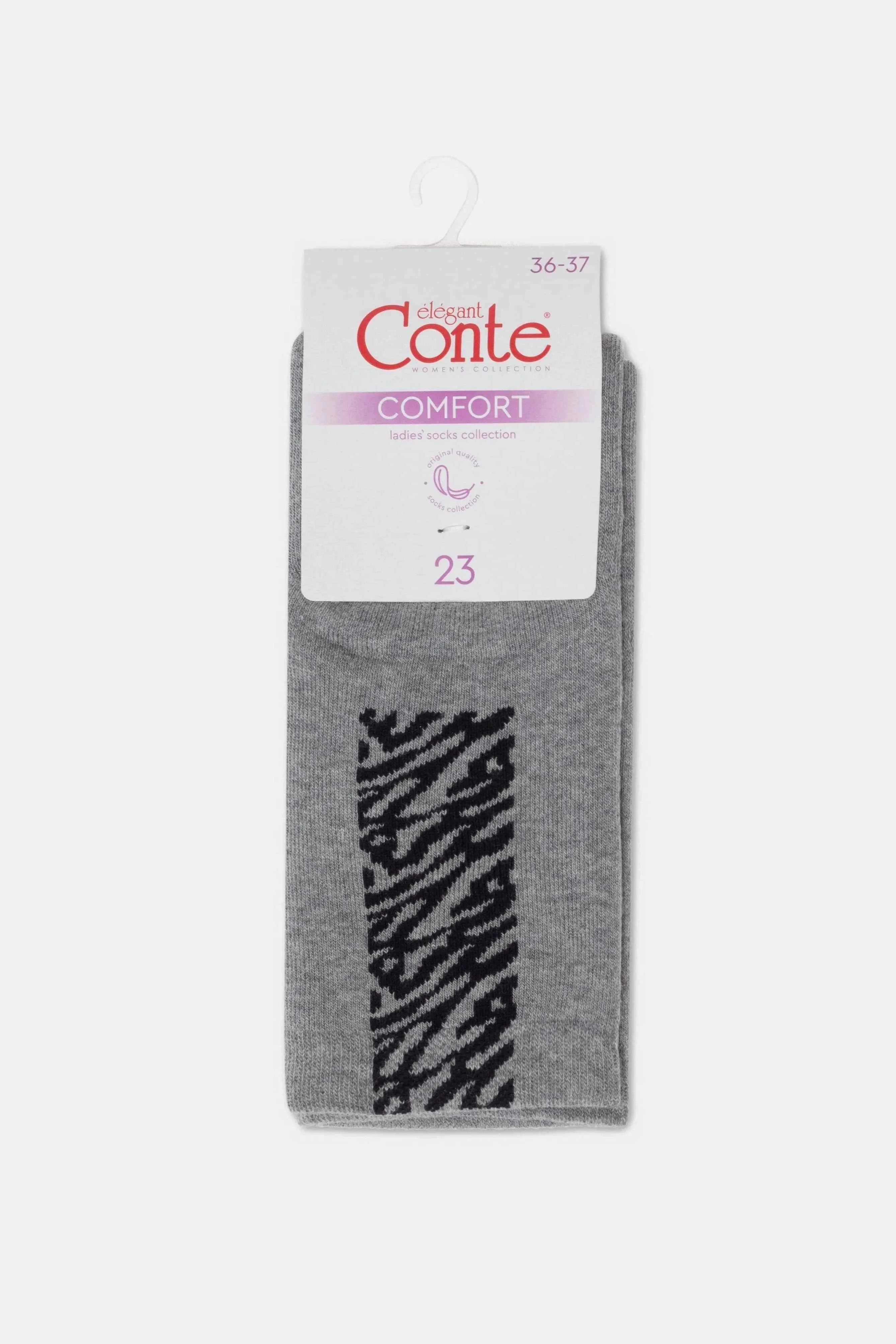 Cotton Socks Conte Comfort 570 - Zebra Stripes