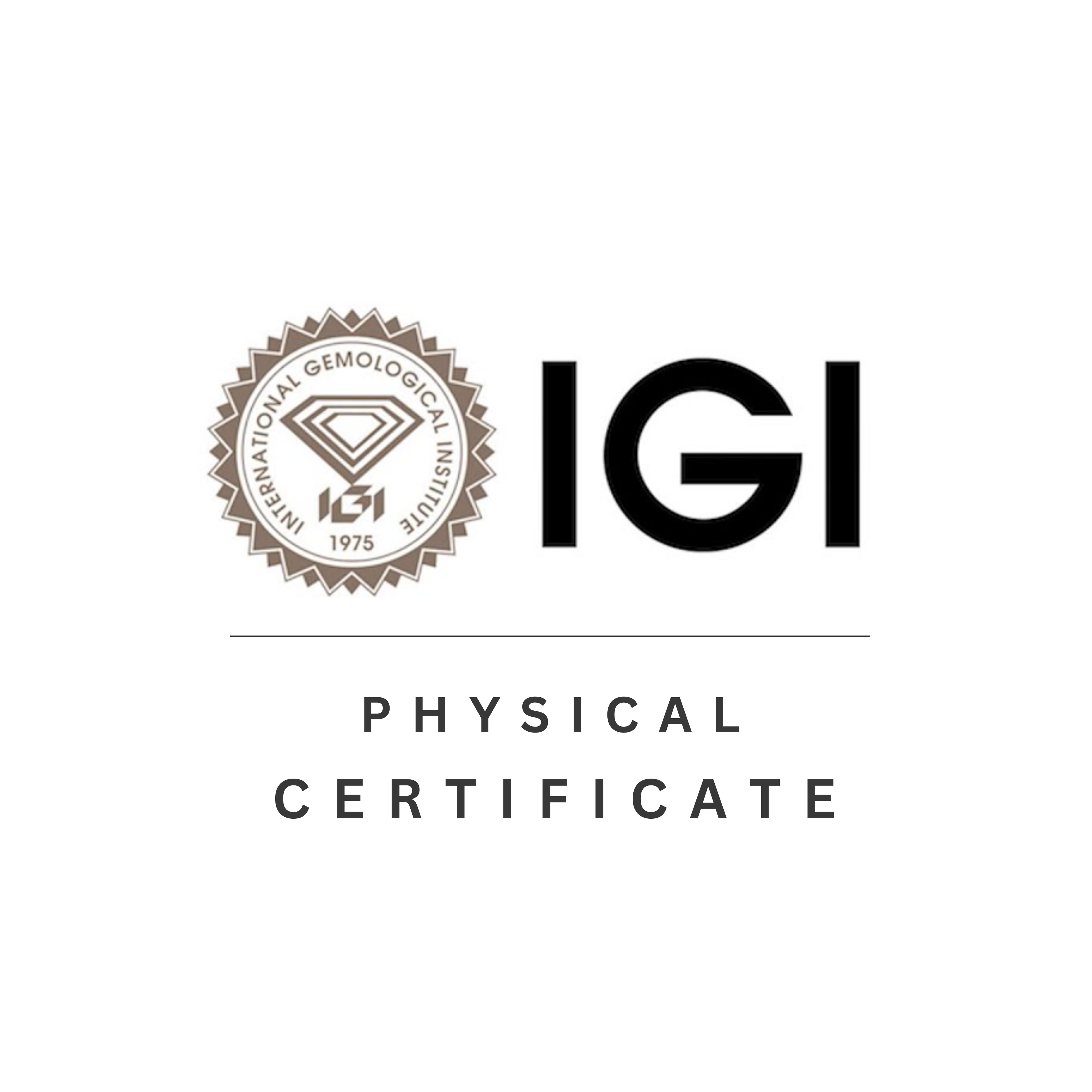 Physical IGI Certificate (Hard Copy)