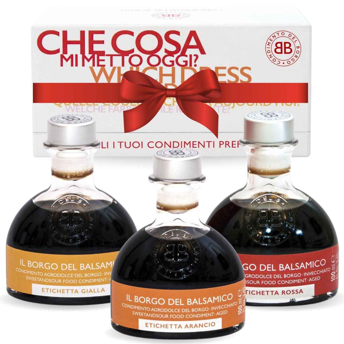 Il Borgo Del Balsamico, Aged Balsamic Vinegar Gift Set (3x100ml)