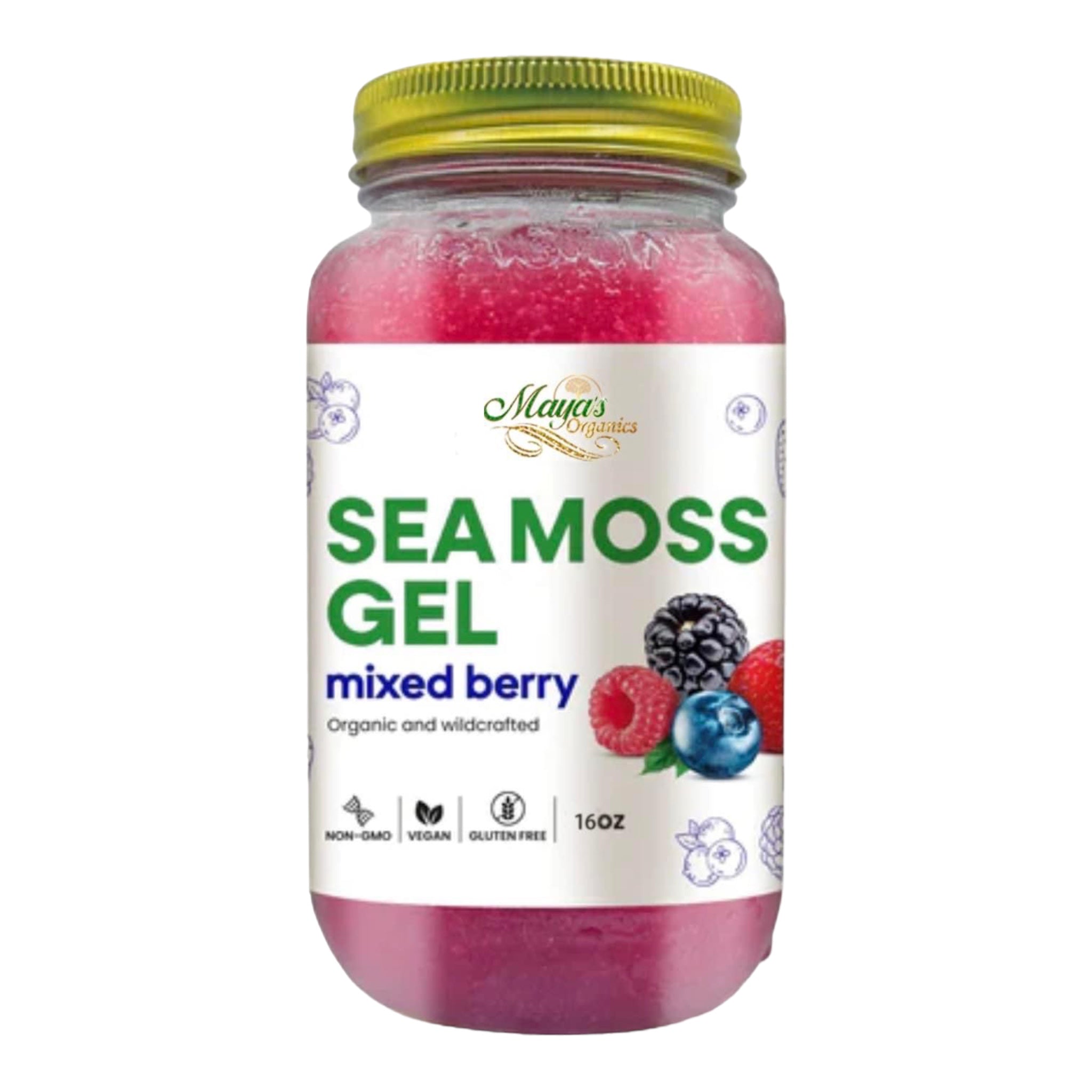 Mixed Berry Sea Moss Gel | Natural Immunity Boost & Energy Support by Seamoss depot