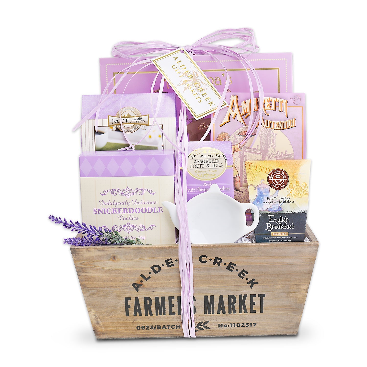 Relaxing Lavender Tea Gift Basket DestGlow
