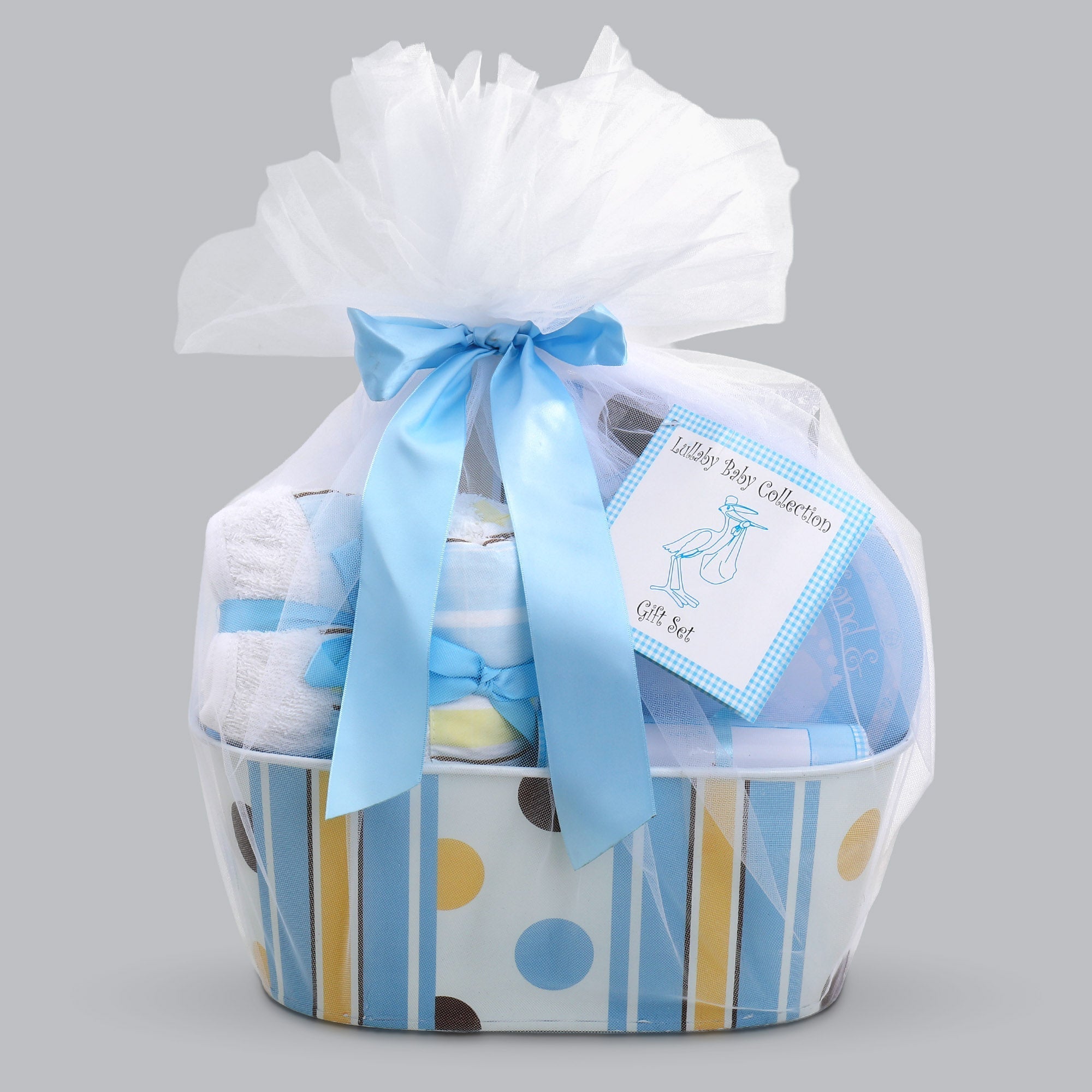 Welcome to the World Baby Boy Gift Basket DestGlow