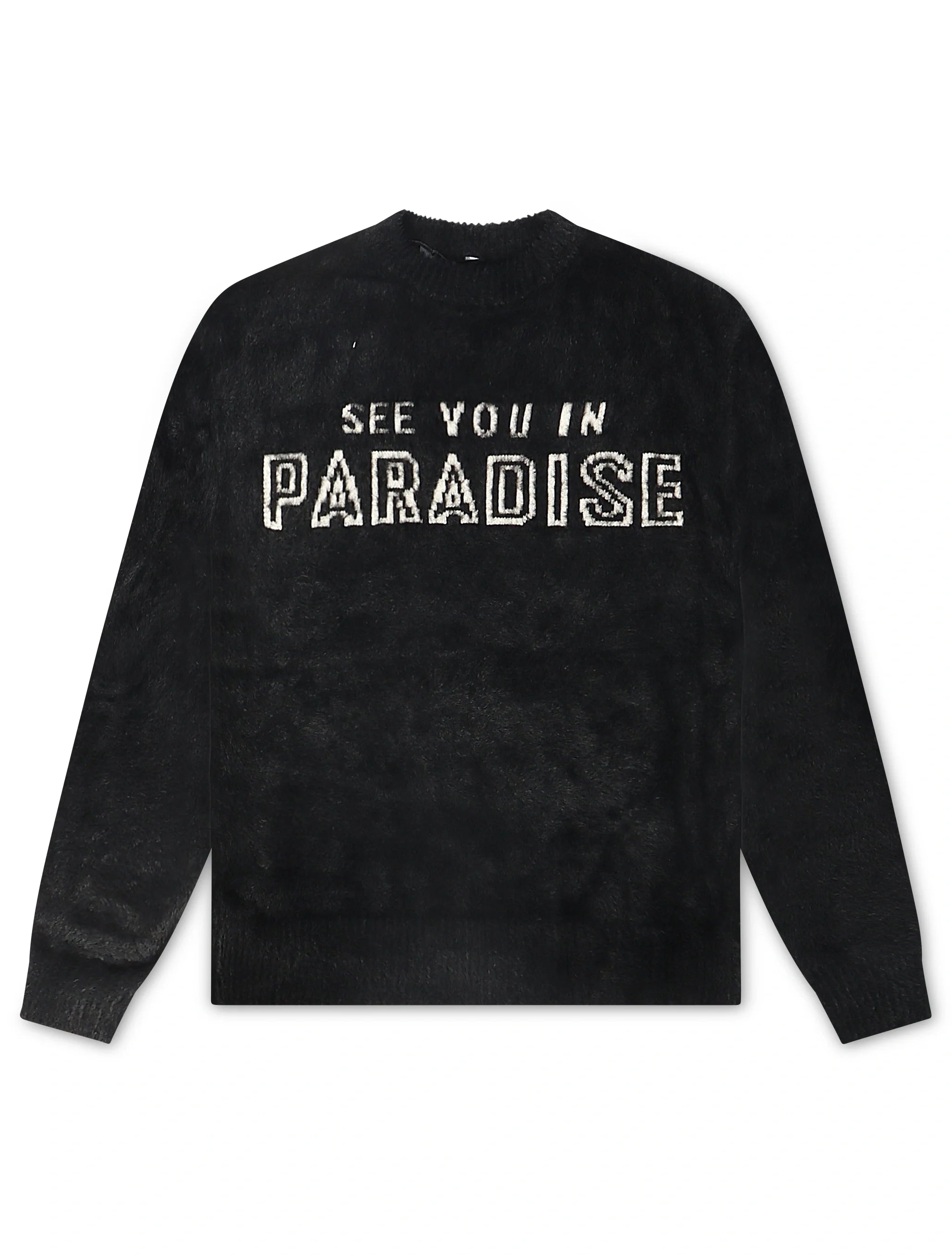 Jordan Craig Fluffy Sweater - Black by Denim Exchange