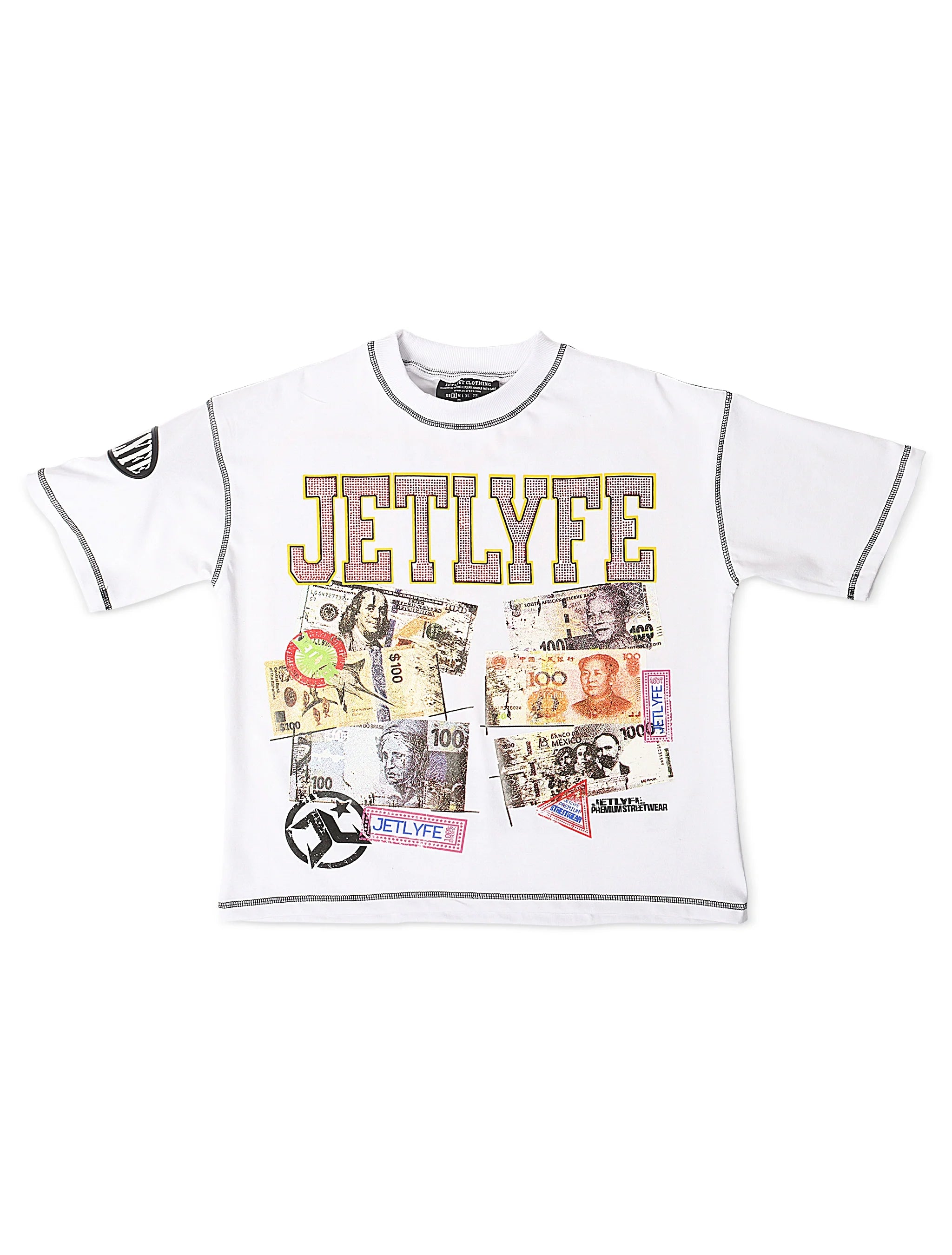 JetLyfe 99 Problems Tee - White by Denim Exchange